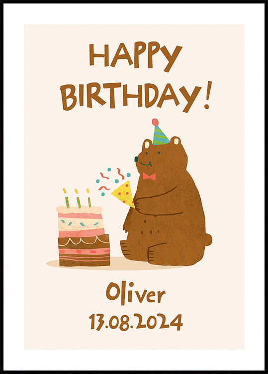 Kid's Birthday Personal Plakat