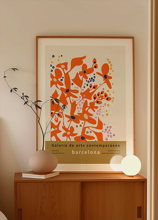 Contemporary art gallery Barcelona design and interior Plakat