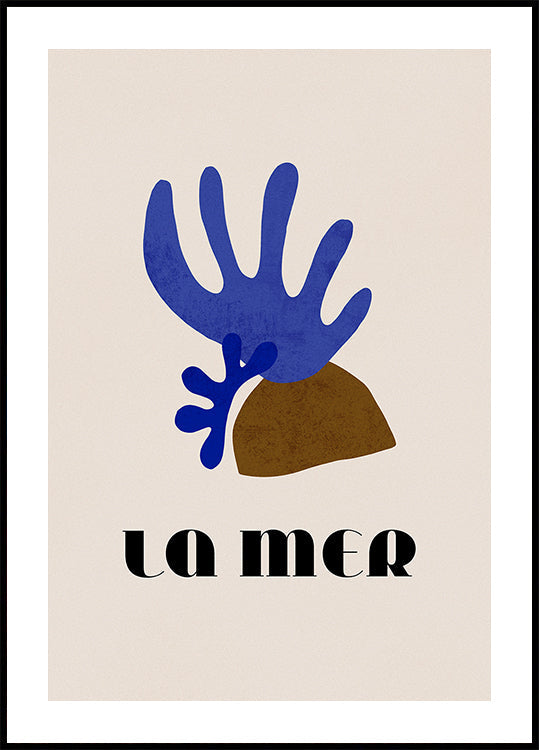 La Mer Abstract Ocean Poster No. 01 Plakat