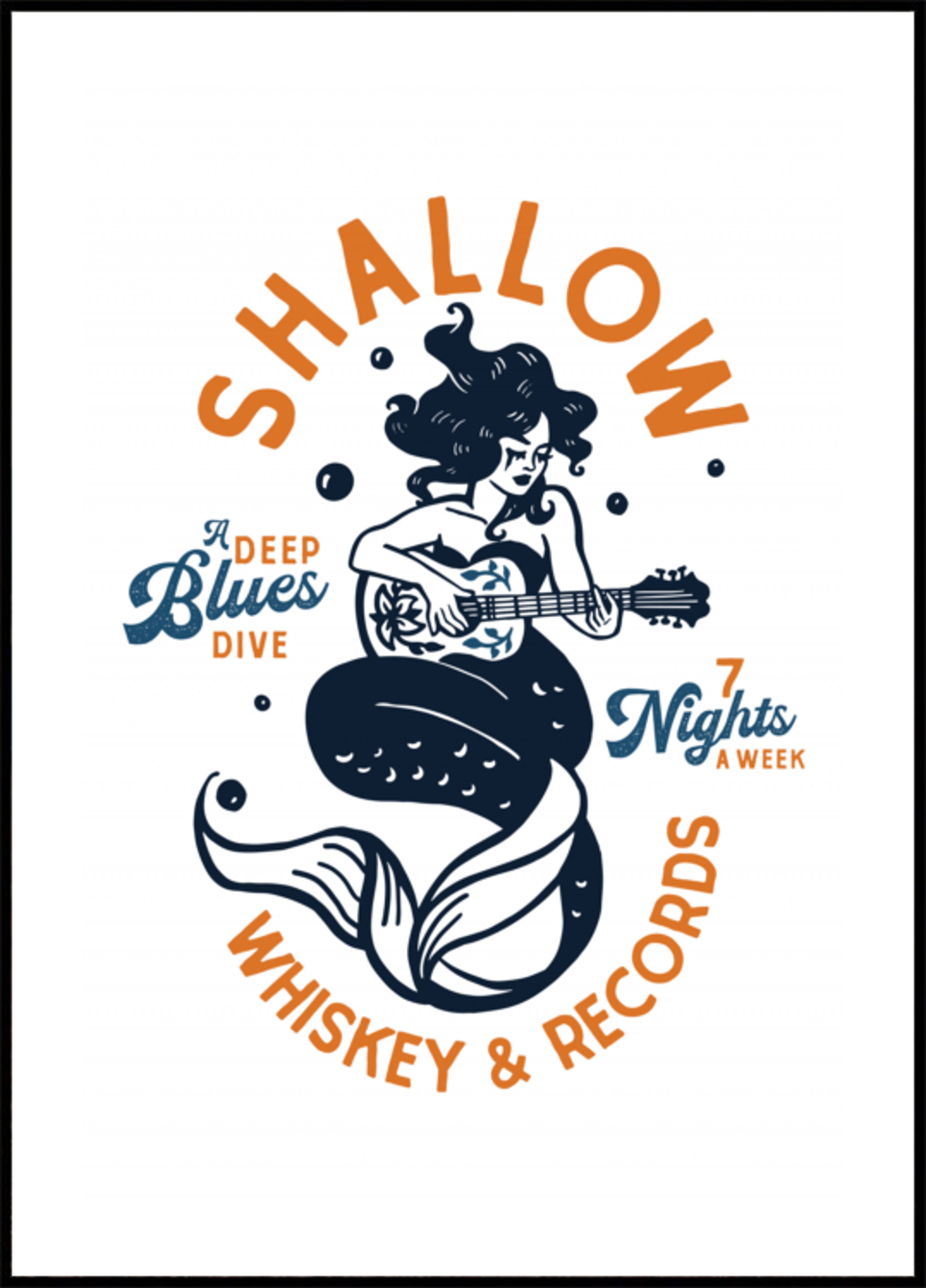 Shallow Whiskey &amp; Records Dive Bar Music Mermaid