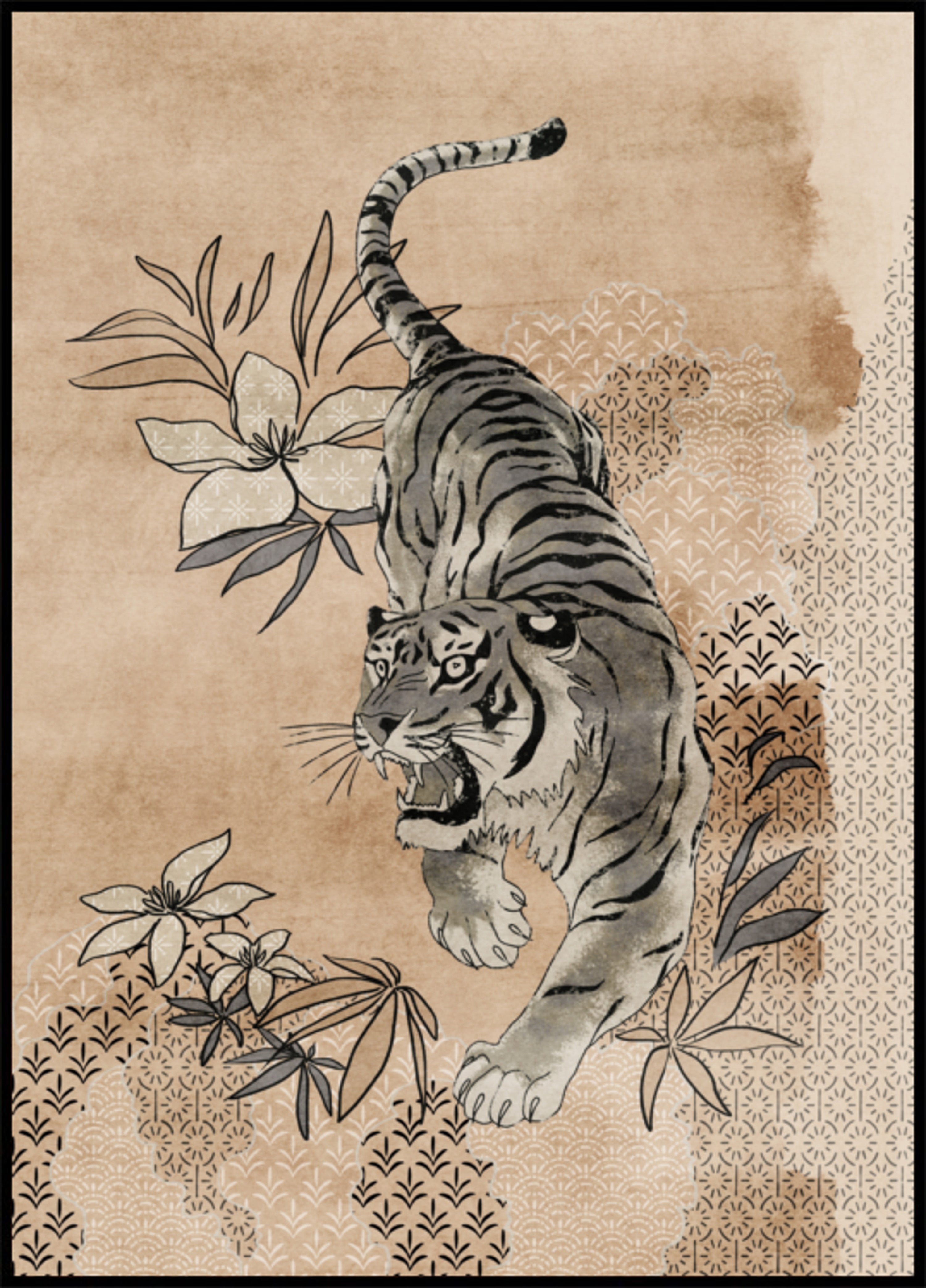 Fierce Sumi Tiger