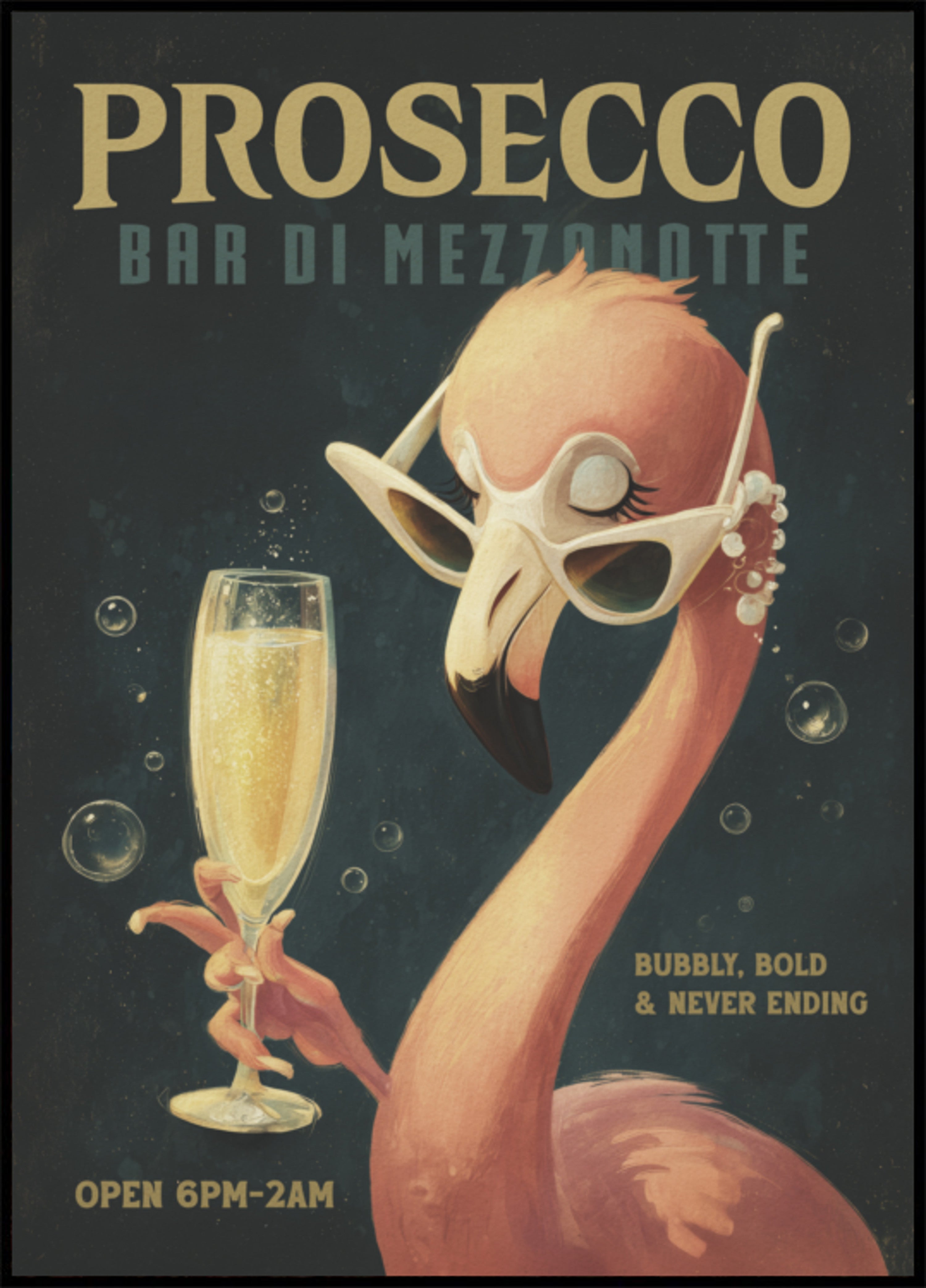 Cool Flamingo Prosecco Bar