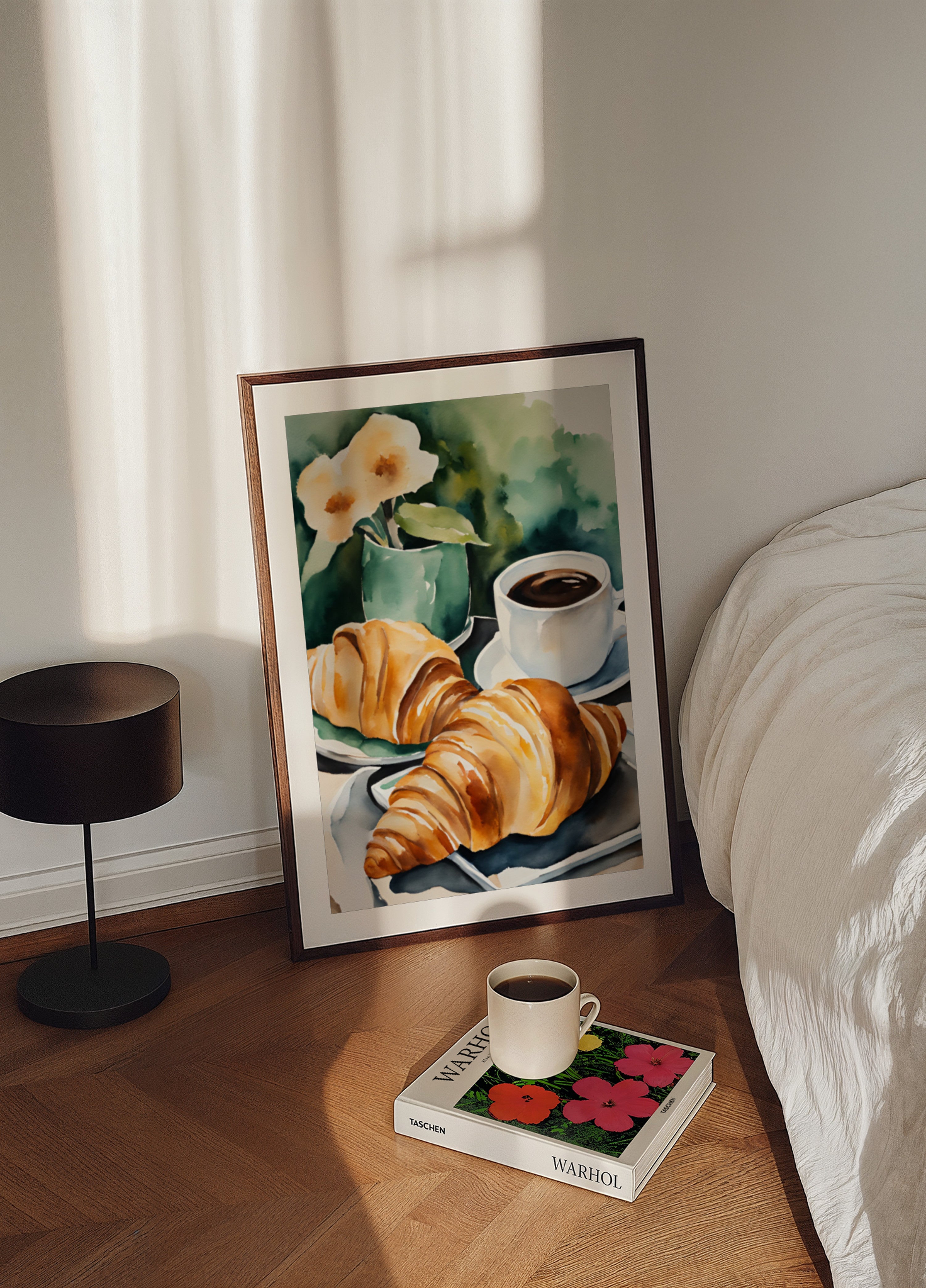 Fresh Croissants and Coffee