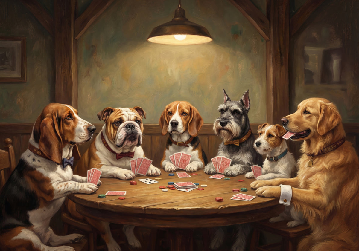 Dogs Playing Poker