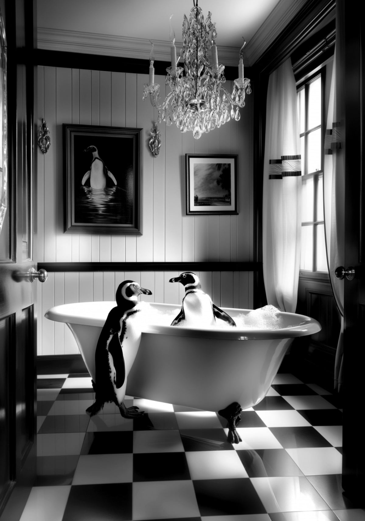 Elegant Penguin Bath