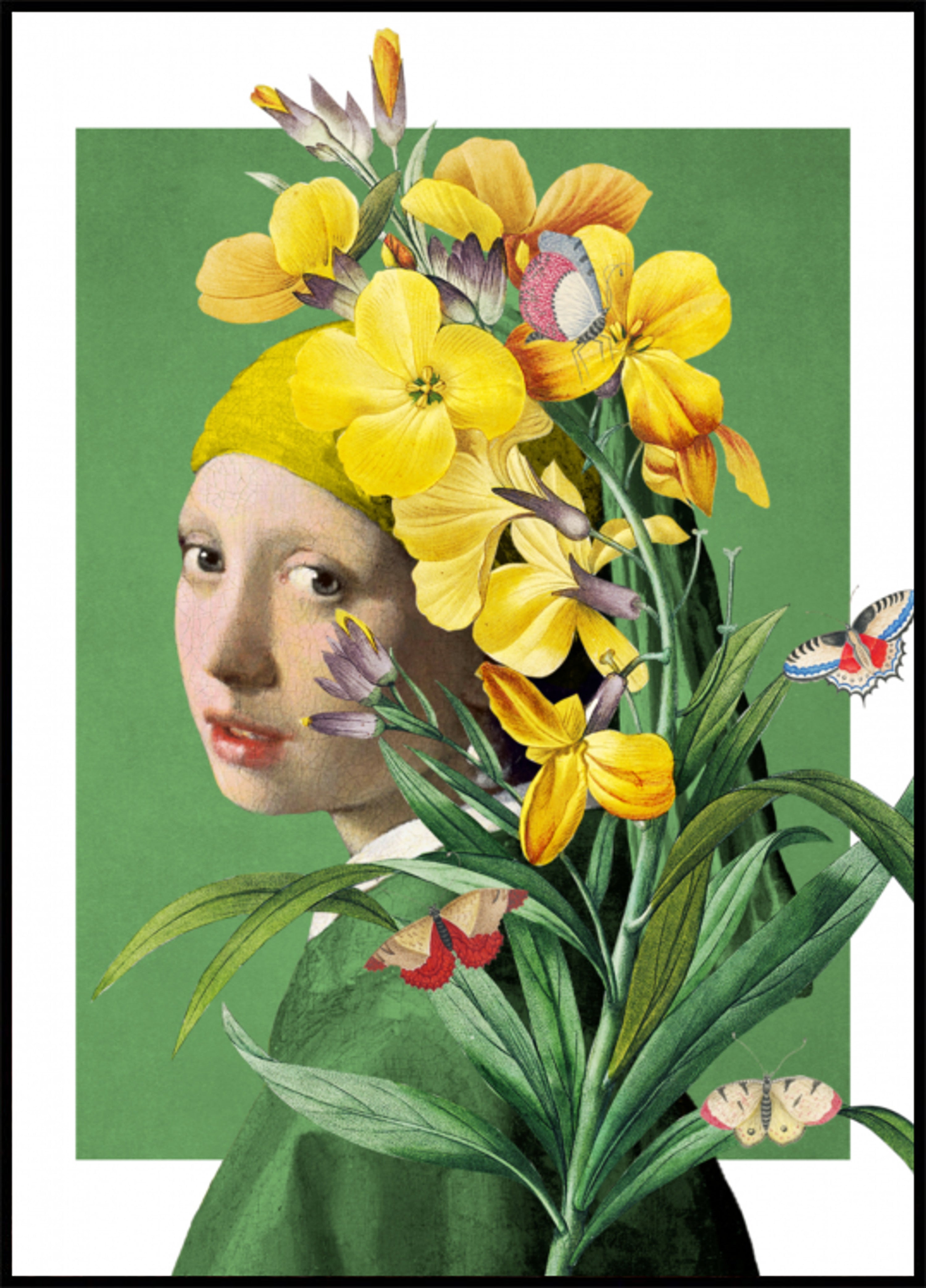 Yellow Floral Portrait