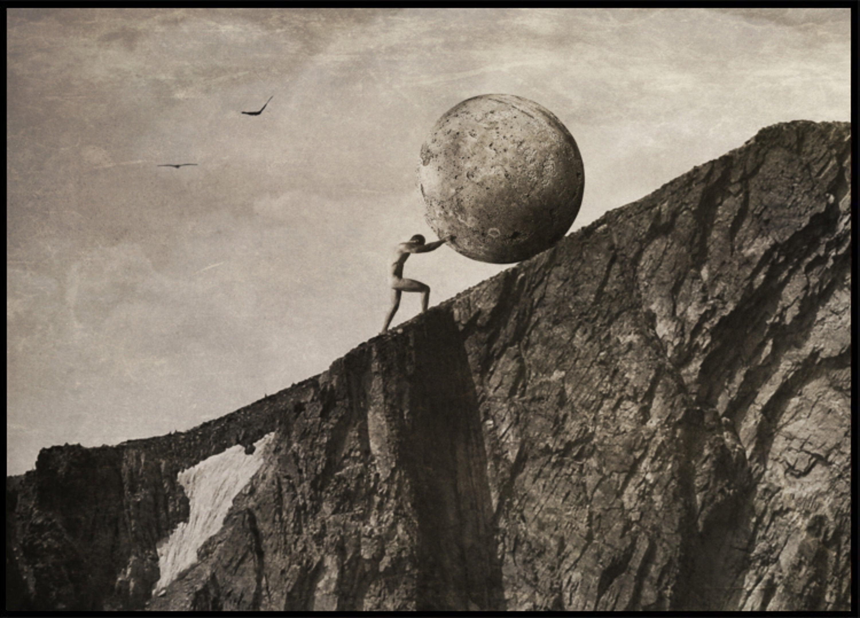 Man's Uphill Struggle