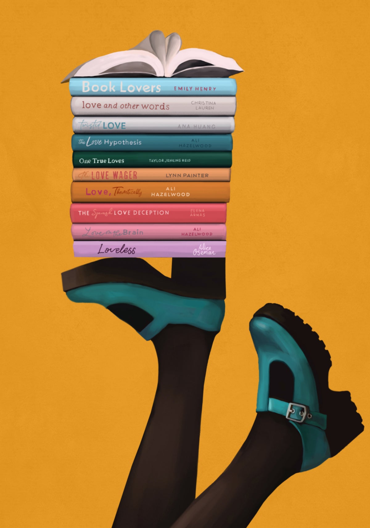 Whimsical Book Lover Feet