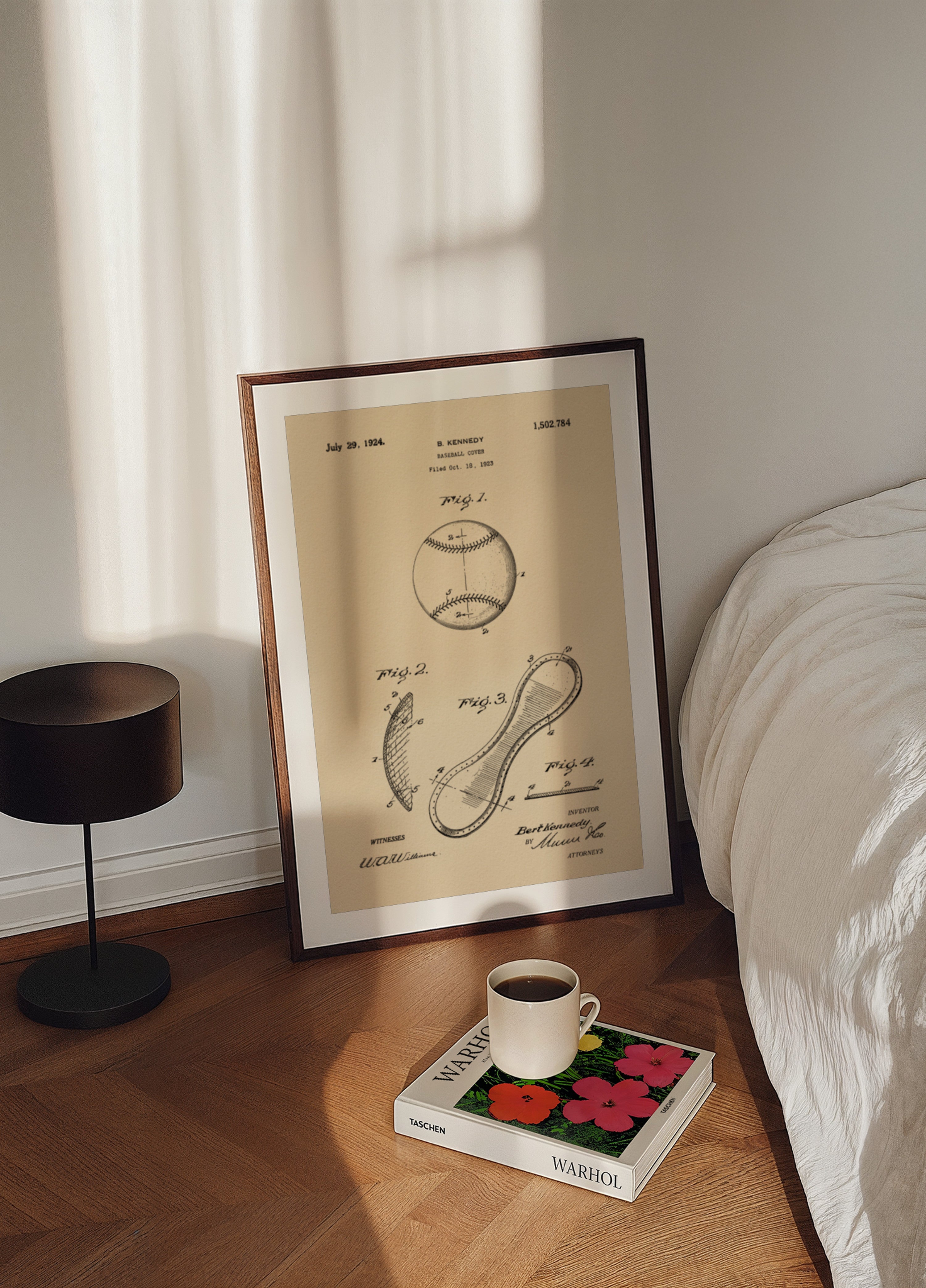 Vintage Baseball Patent Drawing