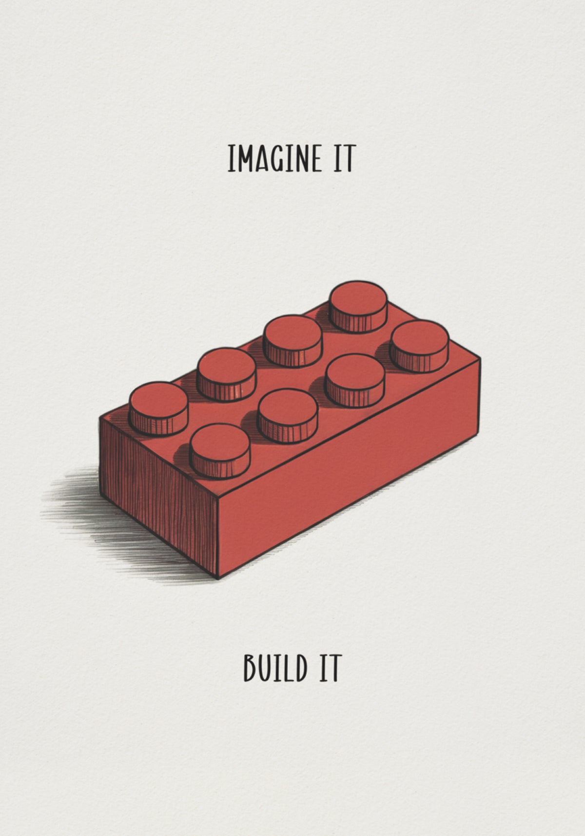 Imagine Build Red Block