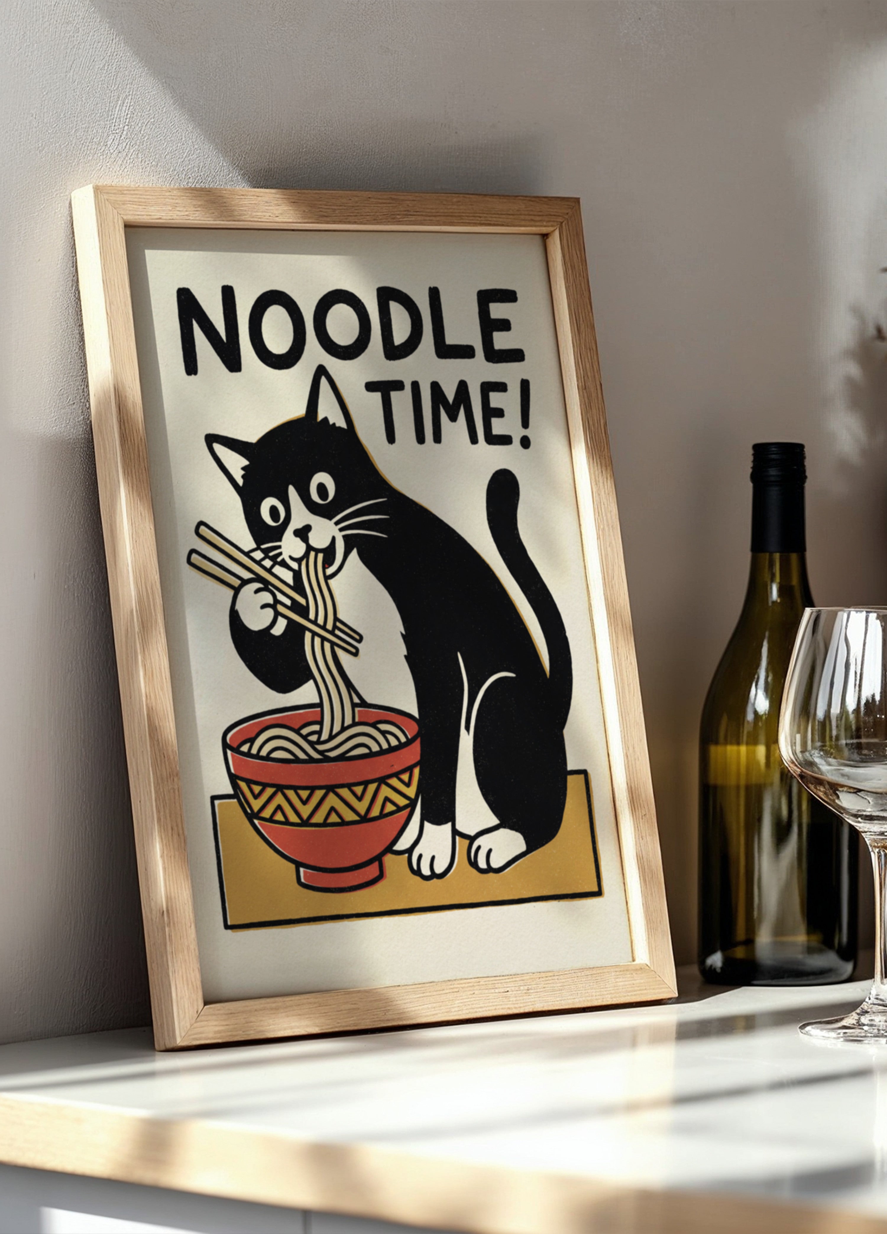 Noodle Time Cat