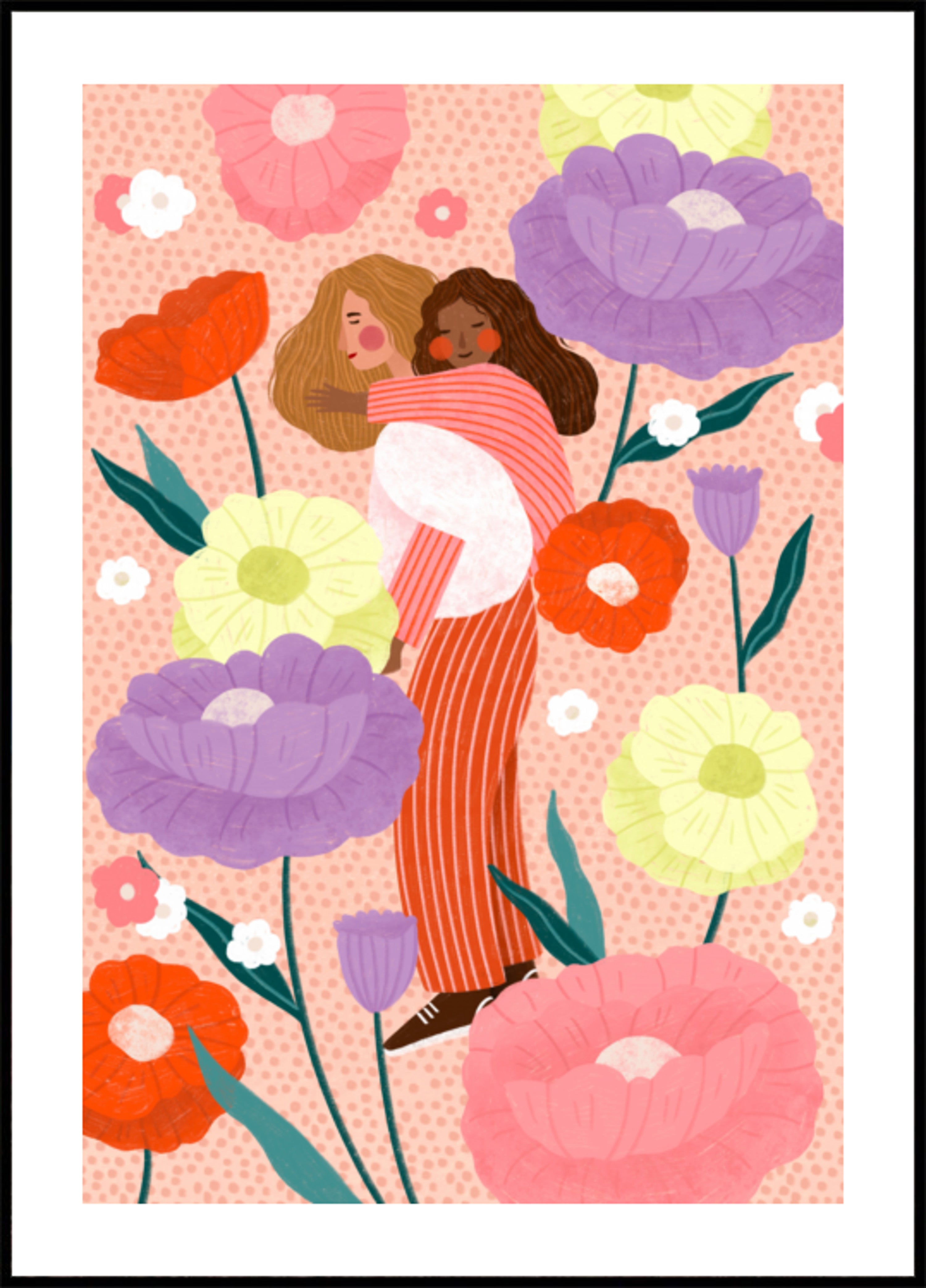 Joyful Floral Embrace