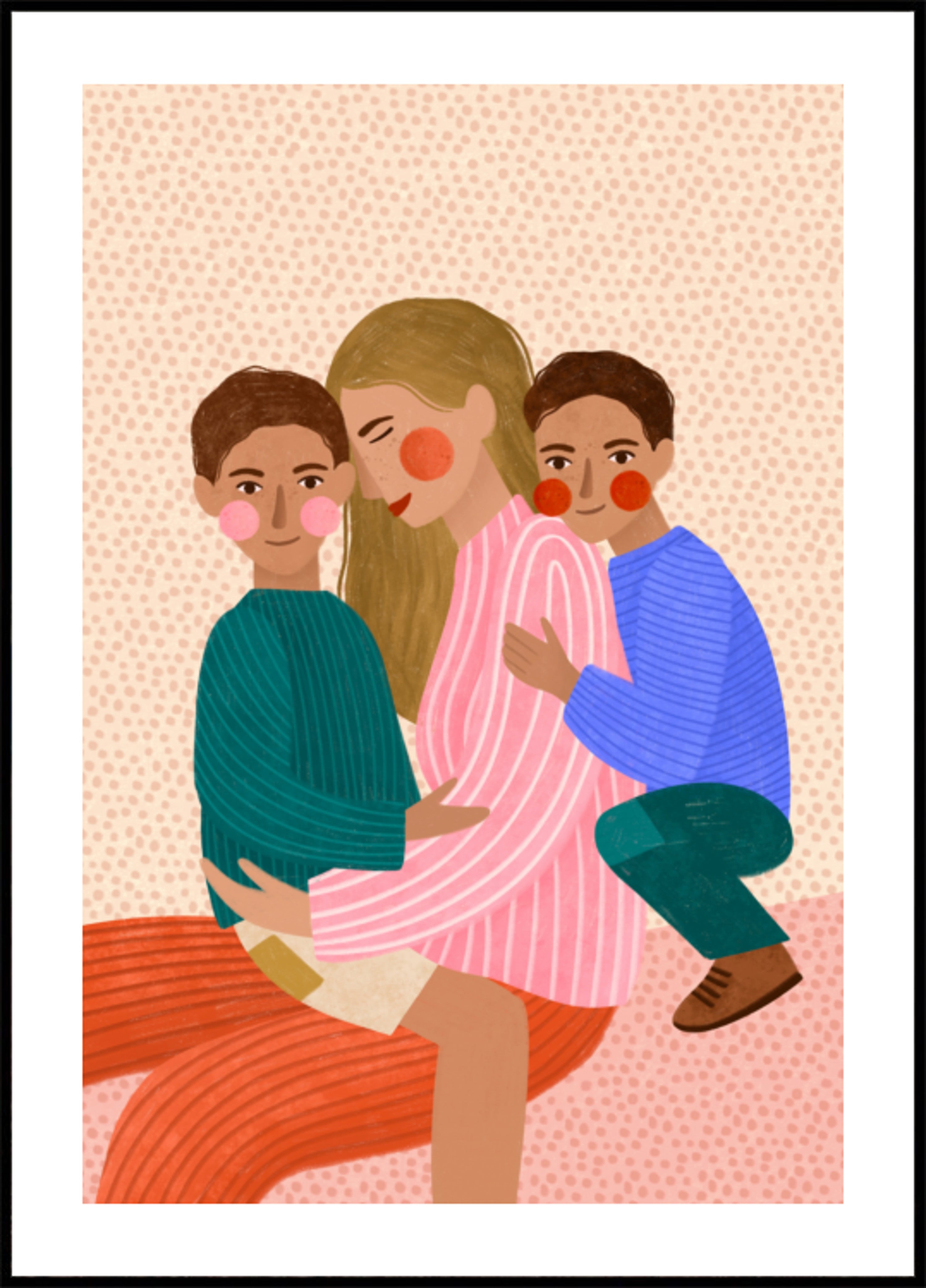 Joyful Family Hug