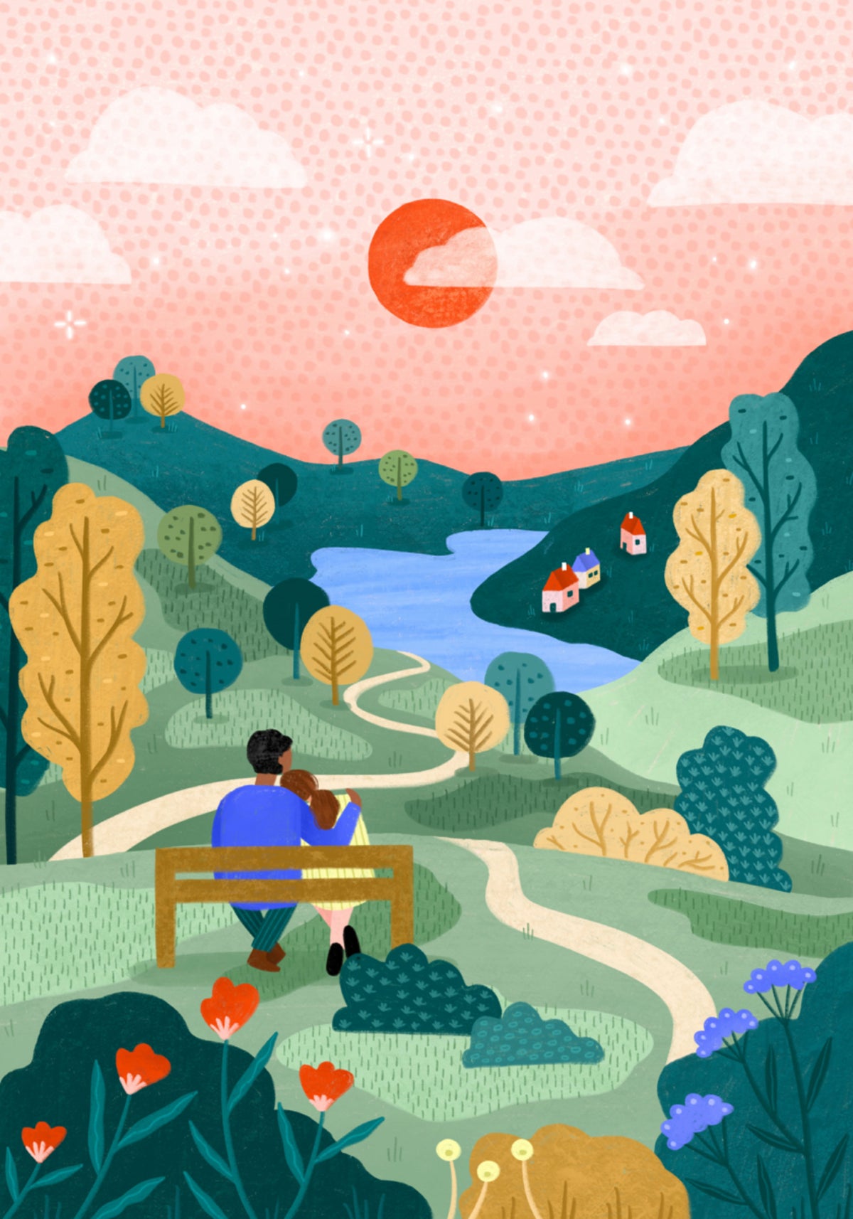 Couple's Peaceful Horizon