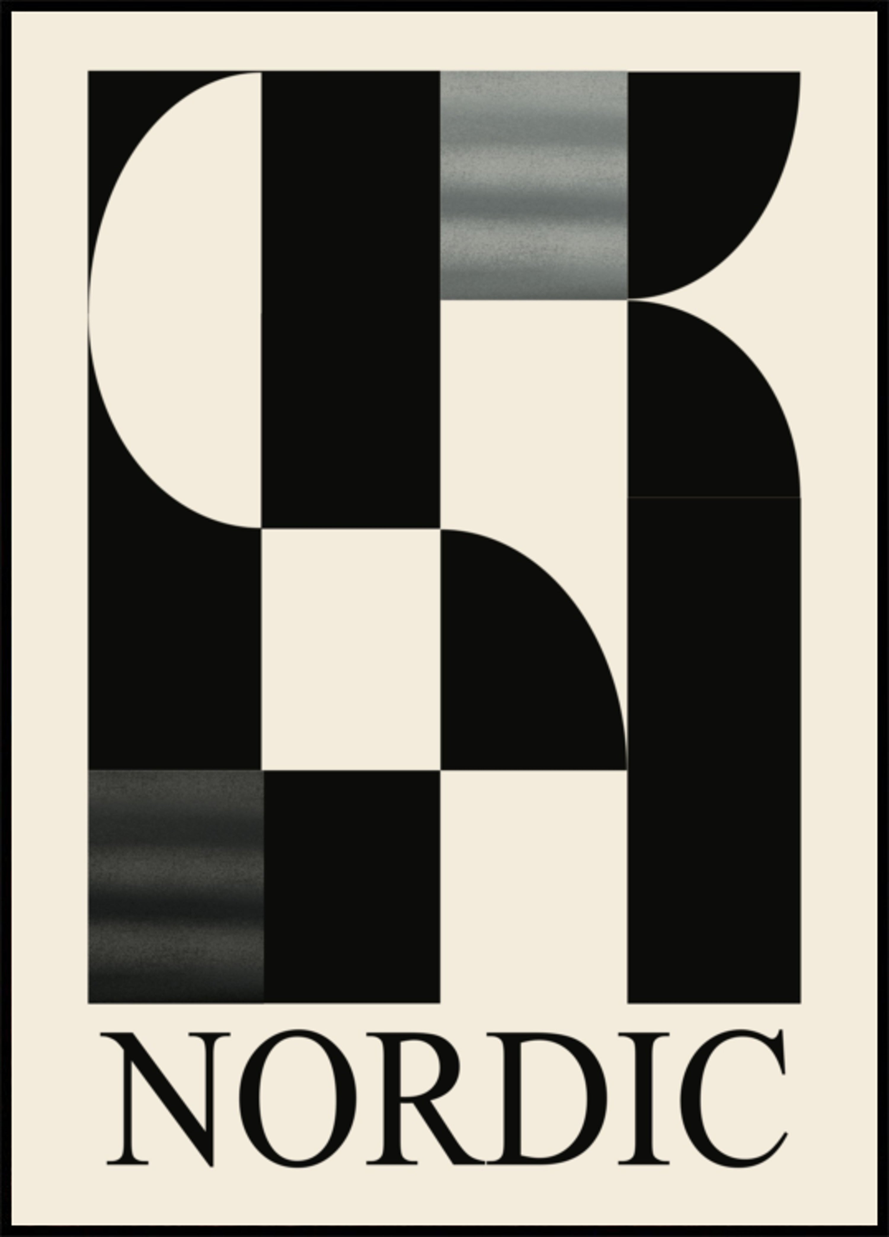 Nordic Geometric Abstract