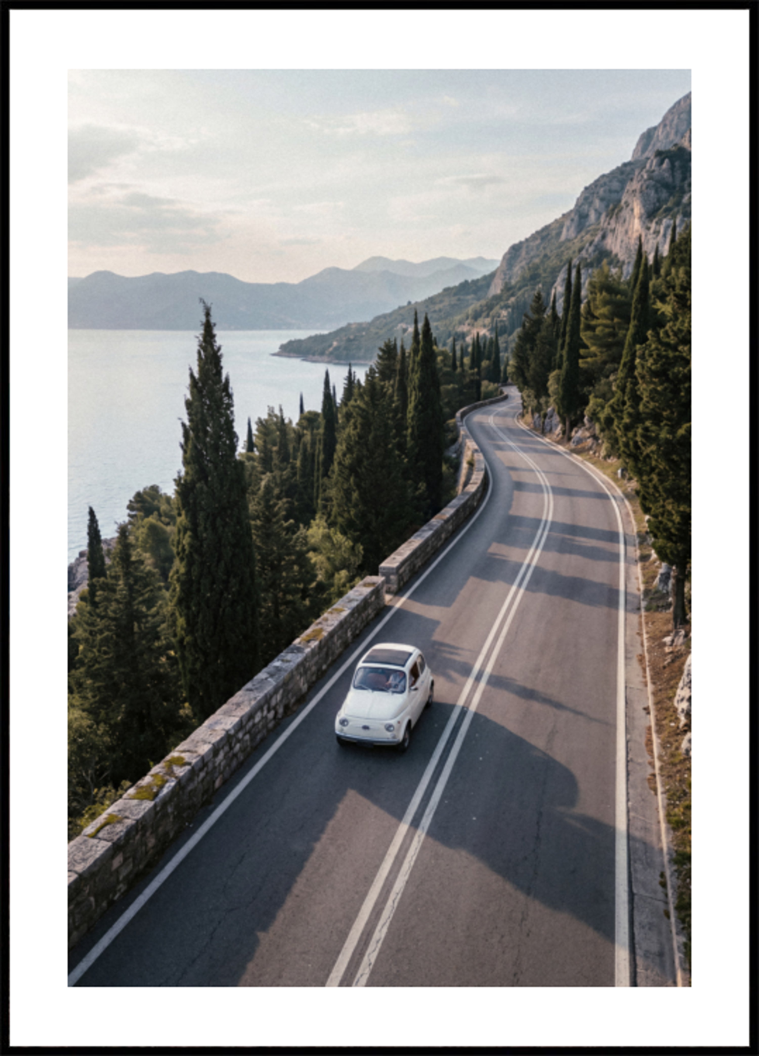 Vintage Car Coastal Drive