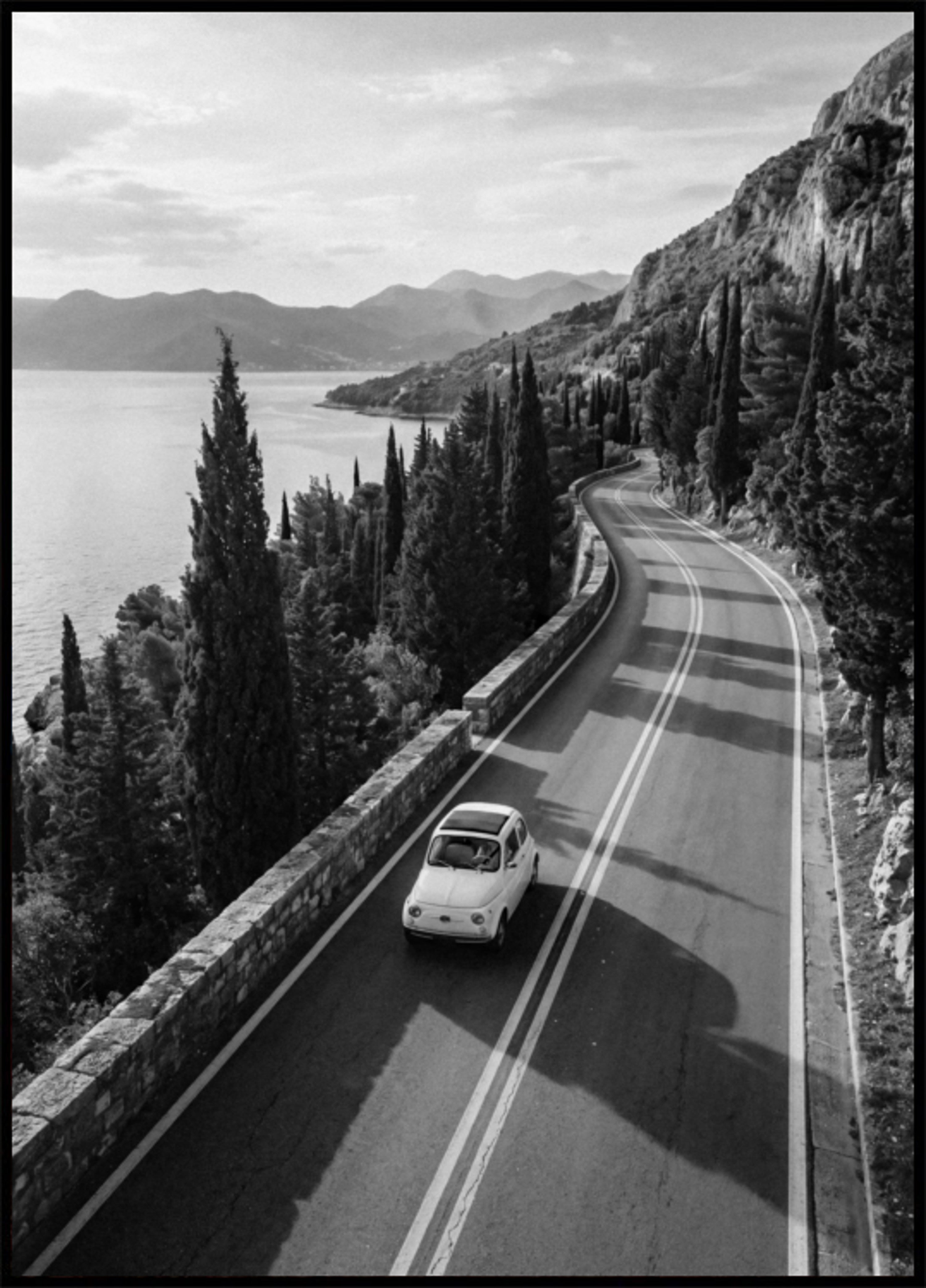 Vintage Car Coastal Drive