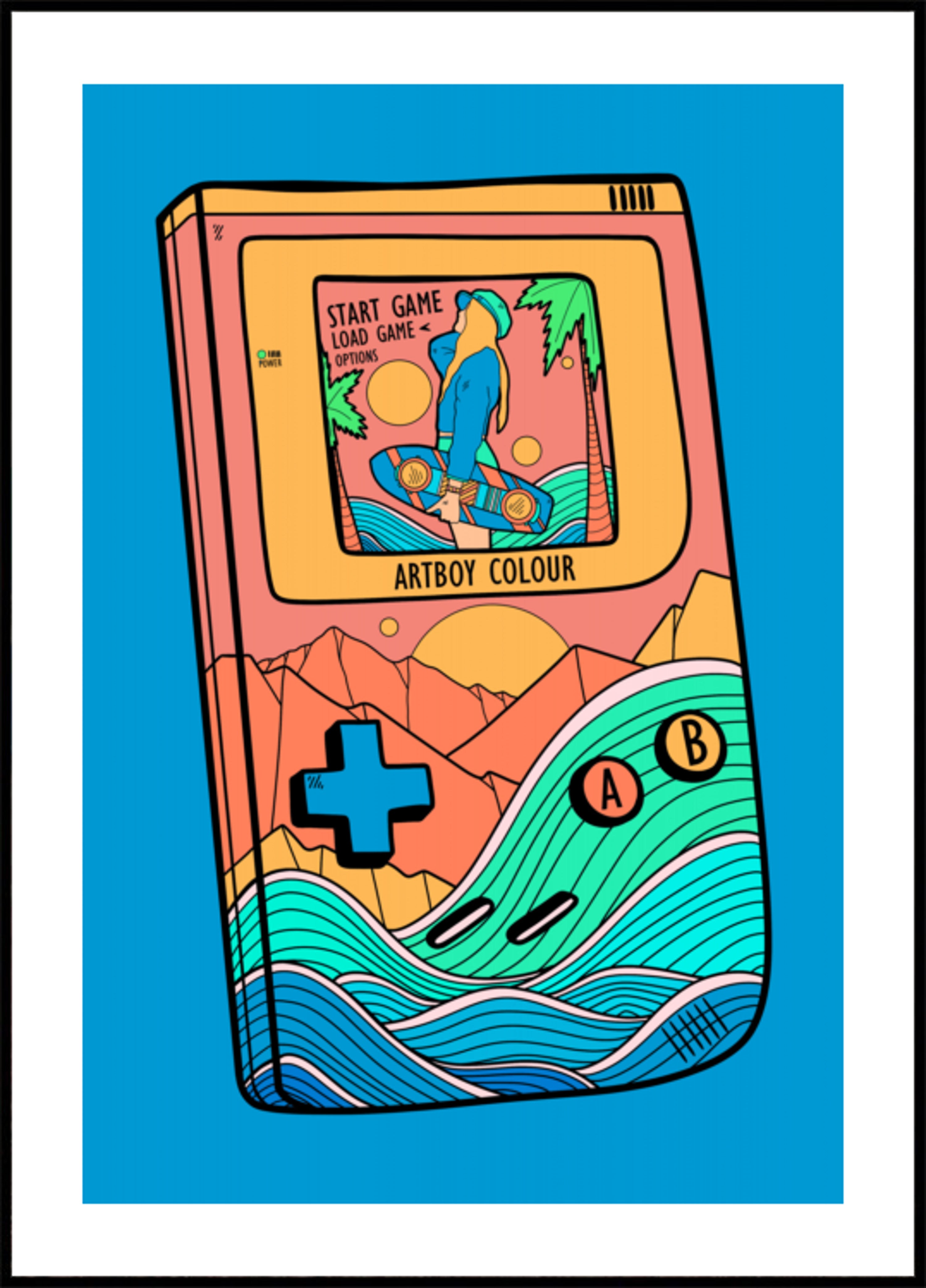 Retro Gaming Summer Surf