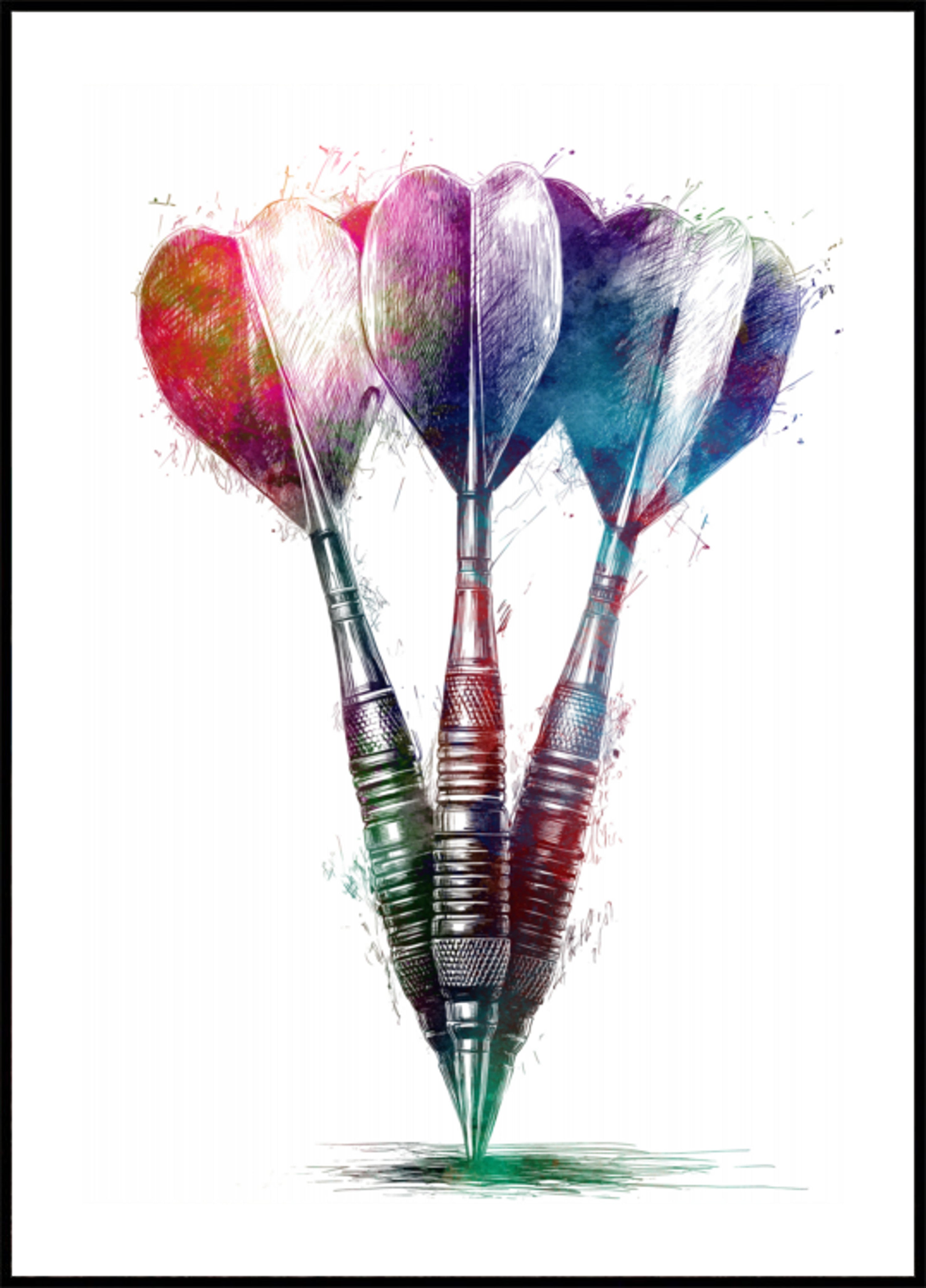 Vibrant Dart Game