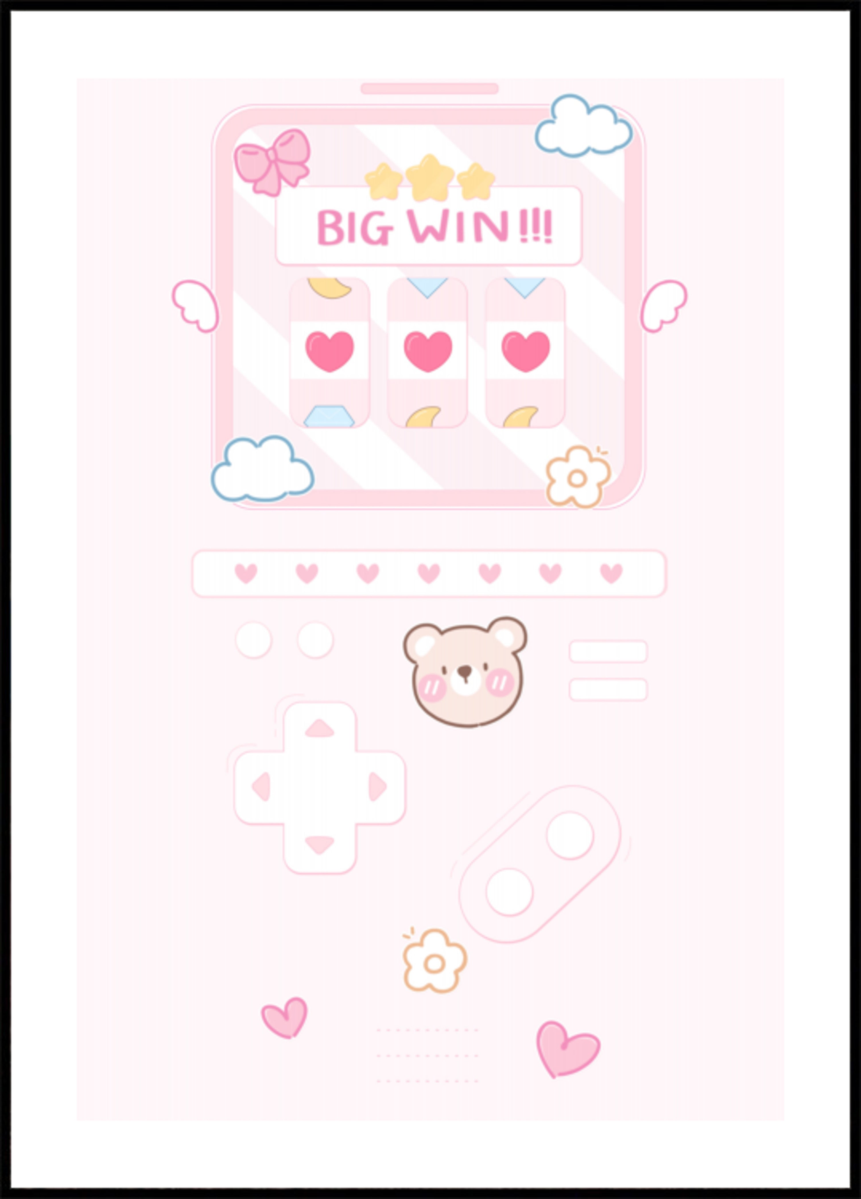 Cute Pink Game Win