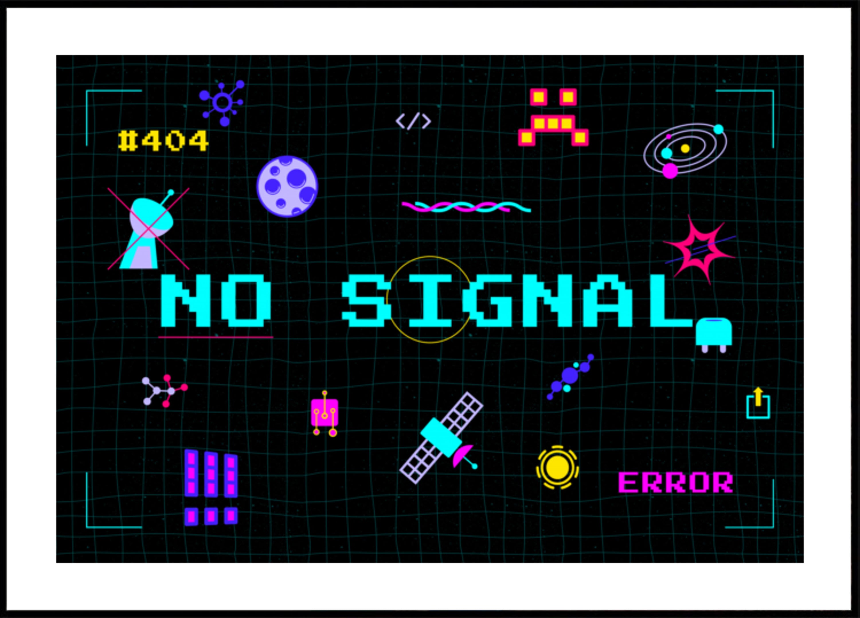 Retro Pixel No Signal