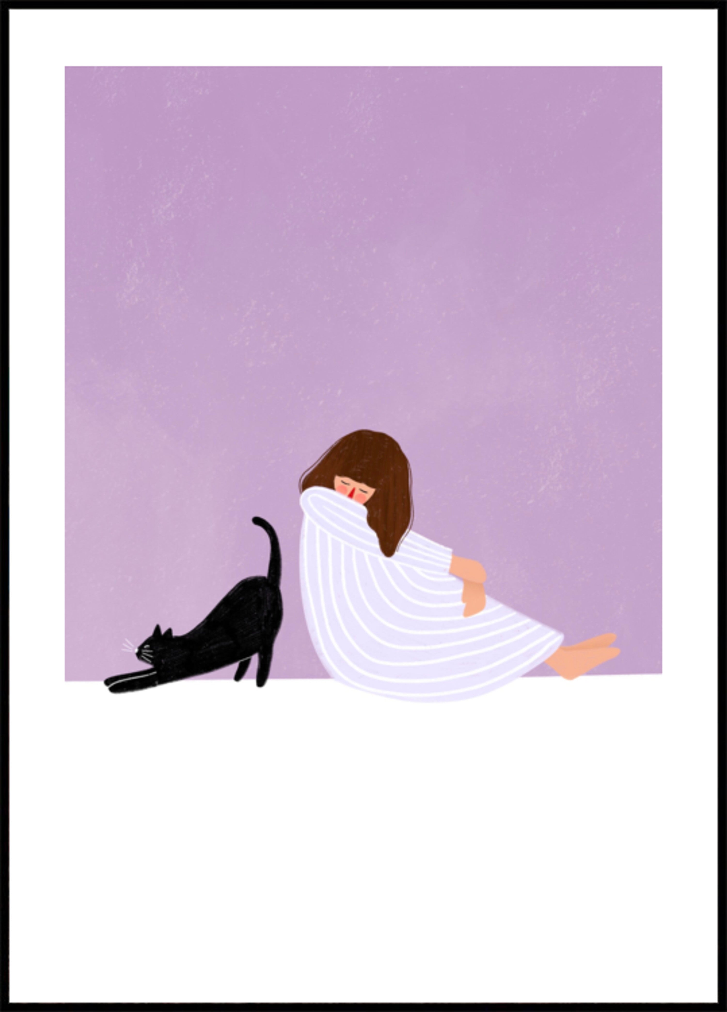 Girl and Cat