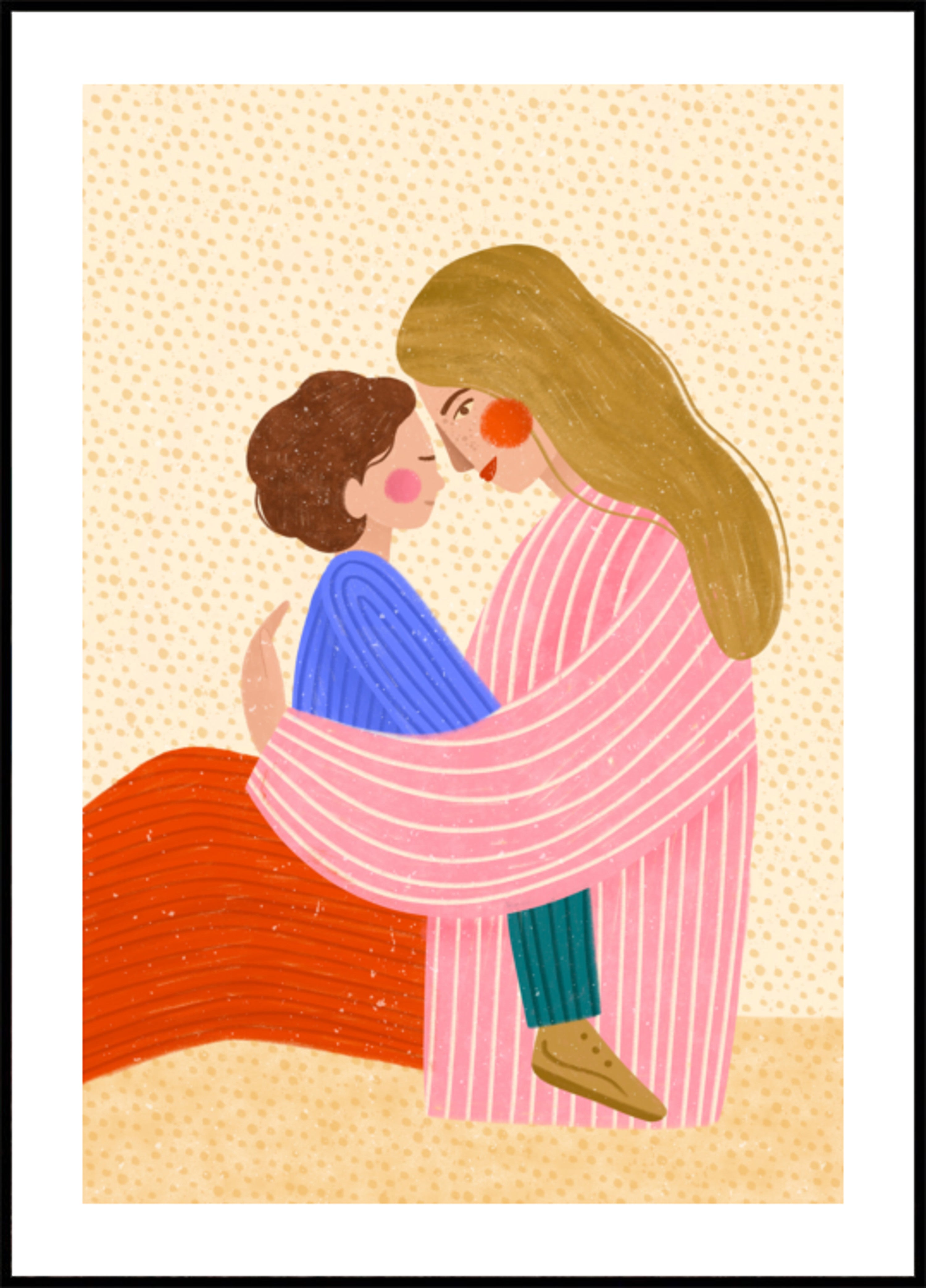 Loving Mother Child Embrace