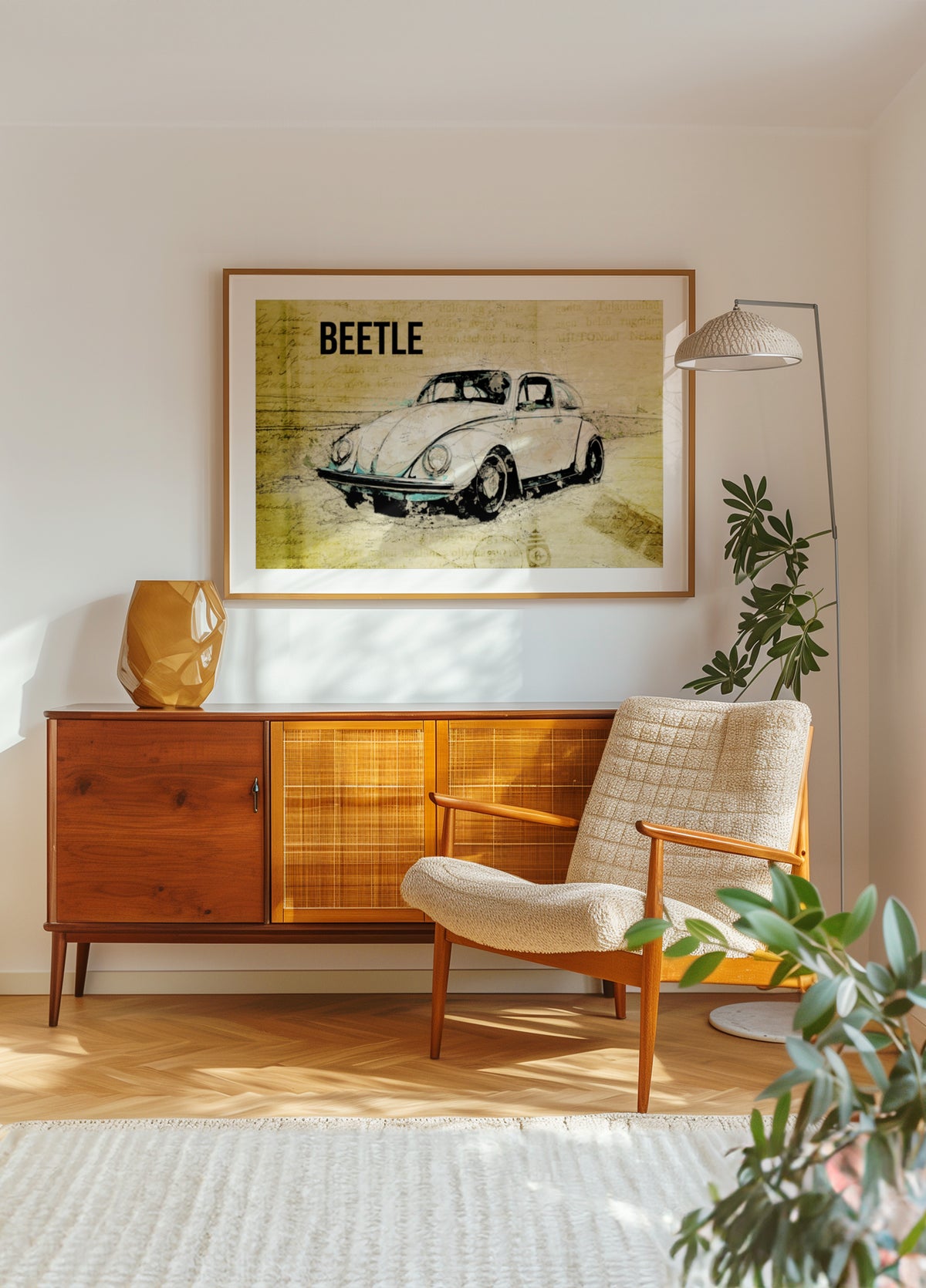 Vintage bilskisse