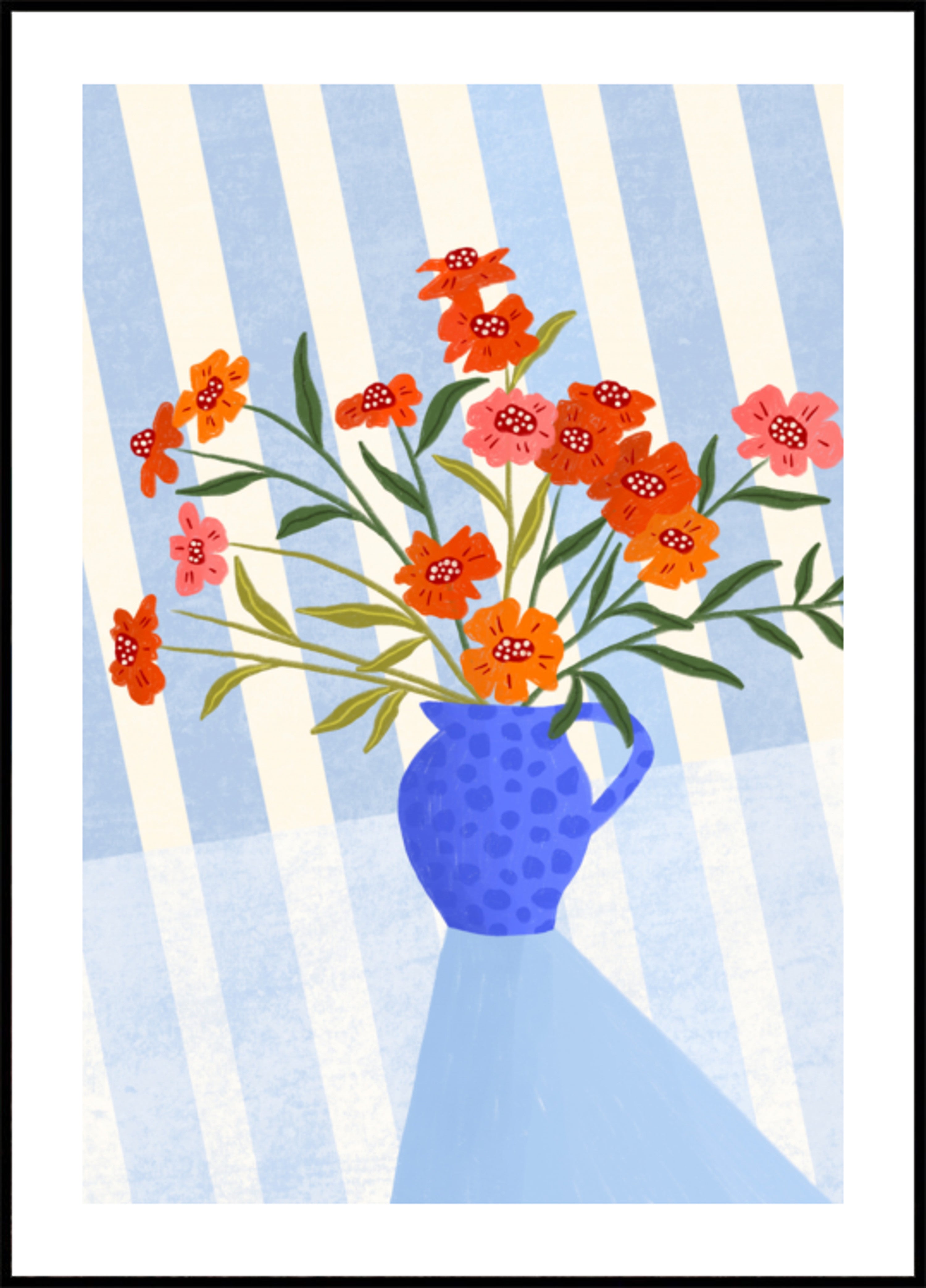 Cheerful Floral Pitcher