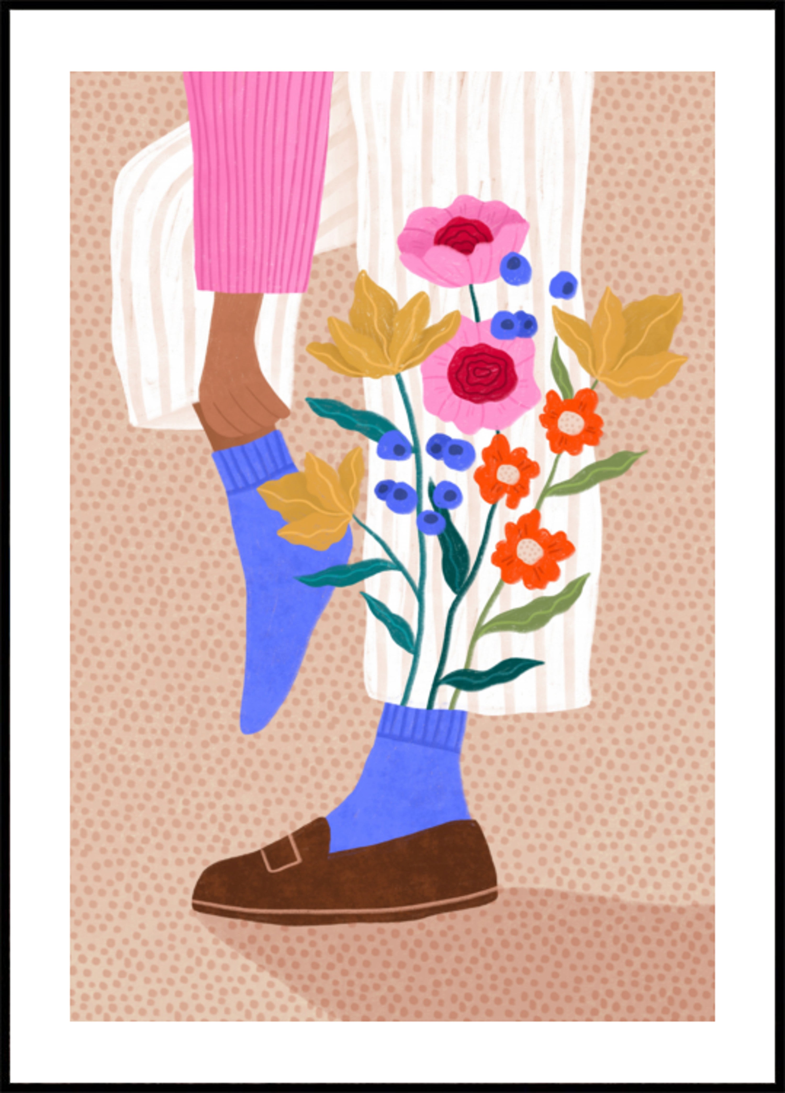 Whimsical Flower Legs
