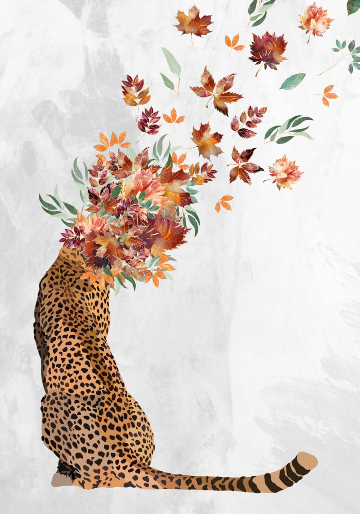 Autumn Leaf Cheetah