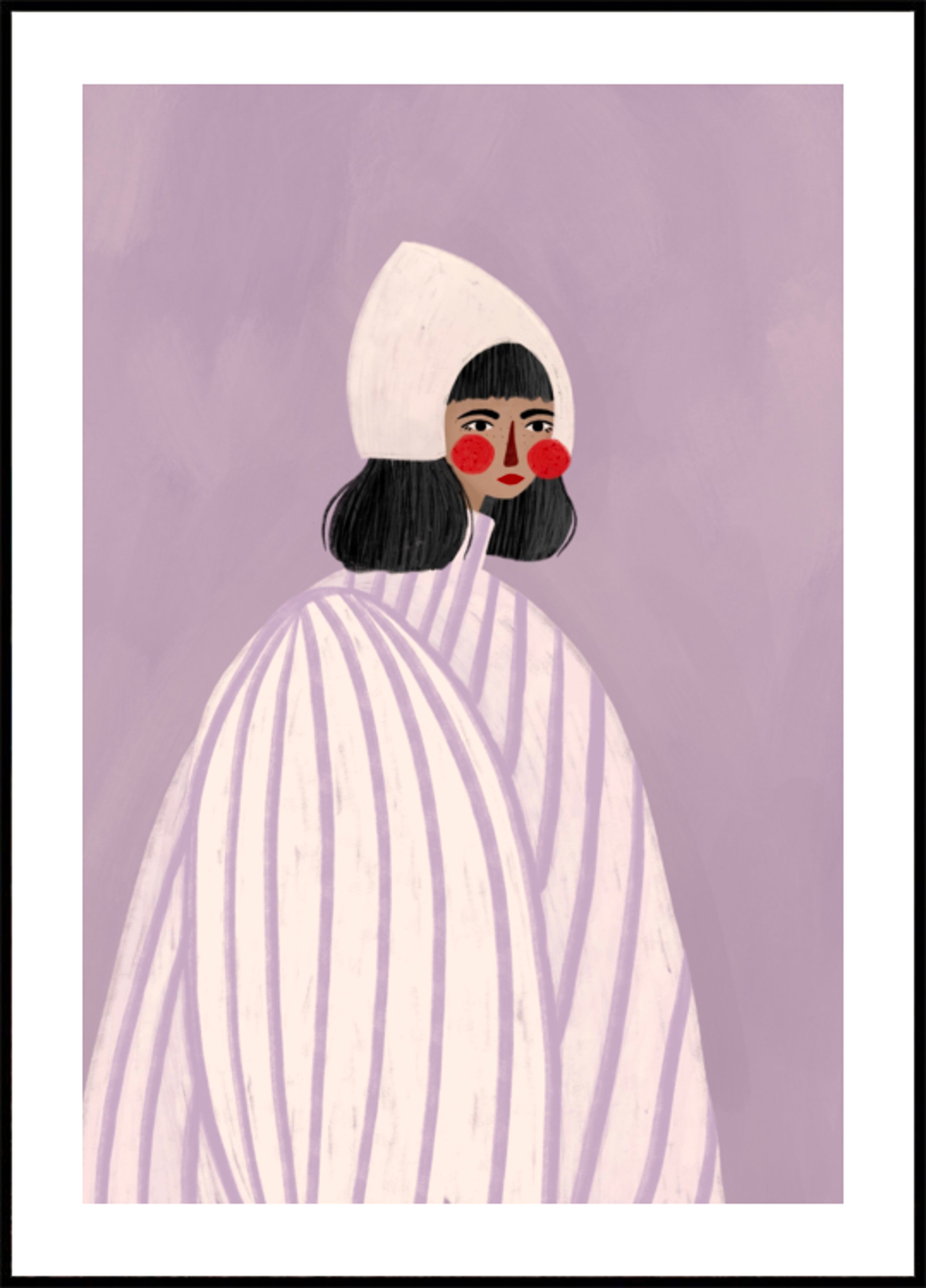 Whimsical Bonnet Woman