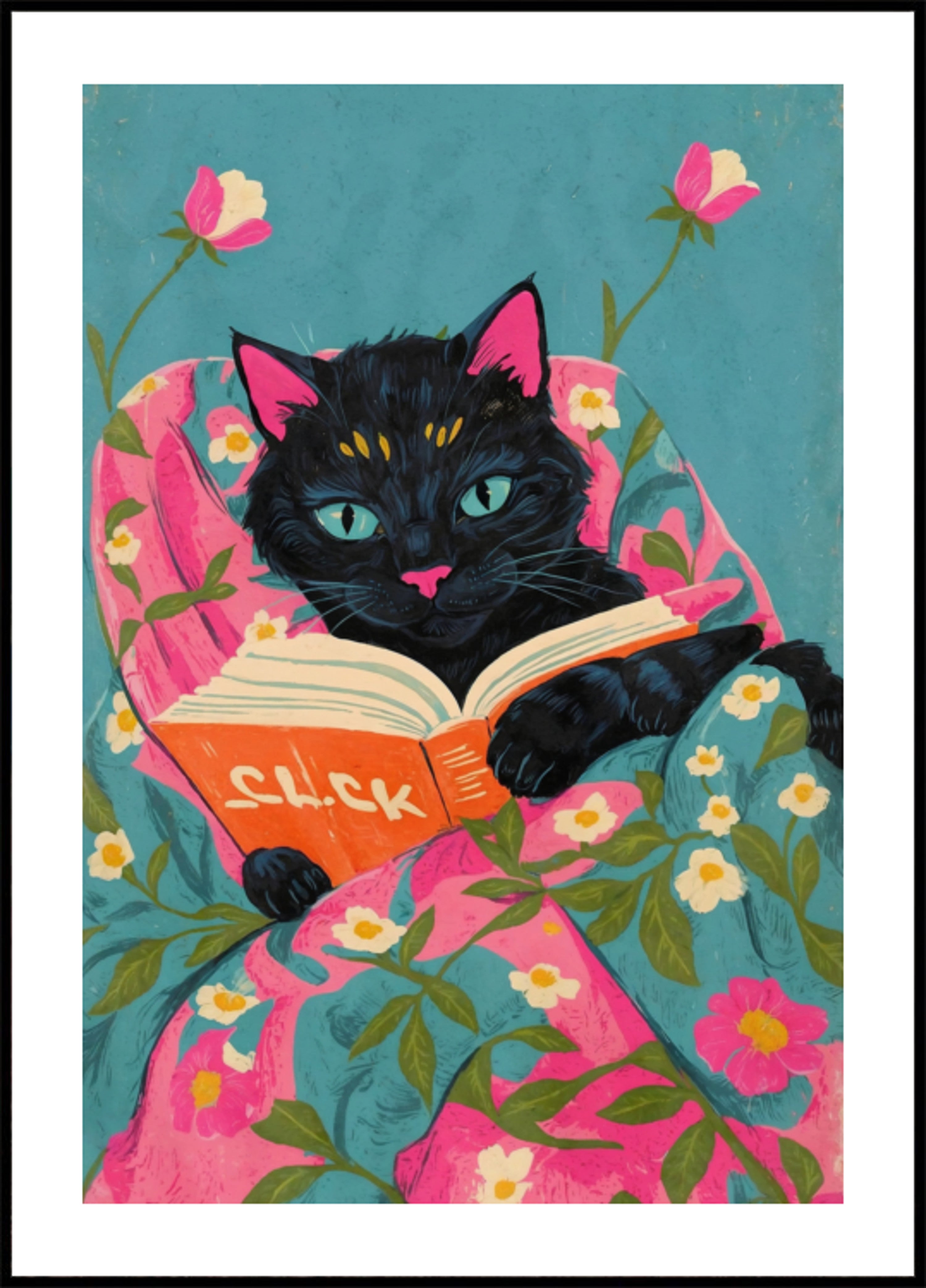 Cozy Reading Cat
