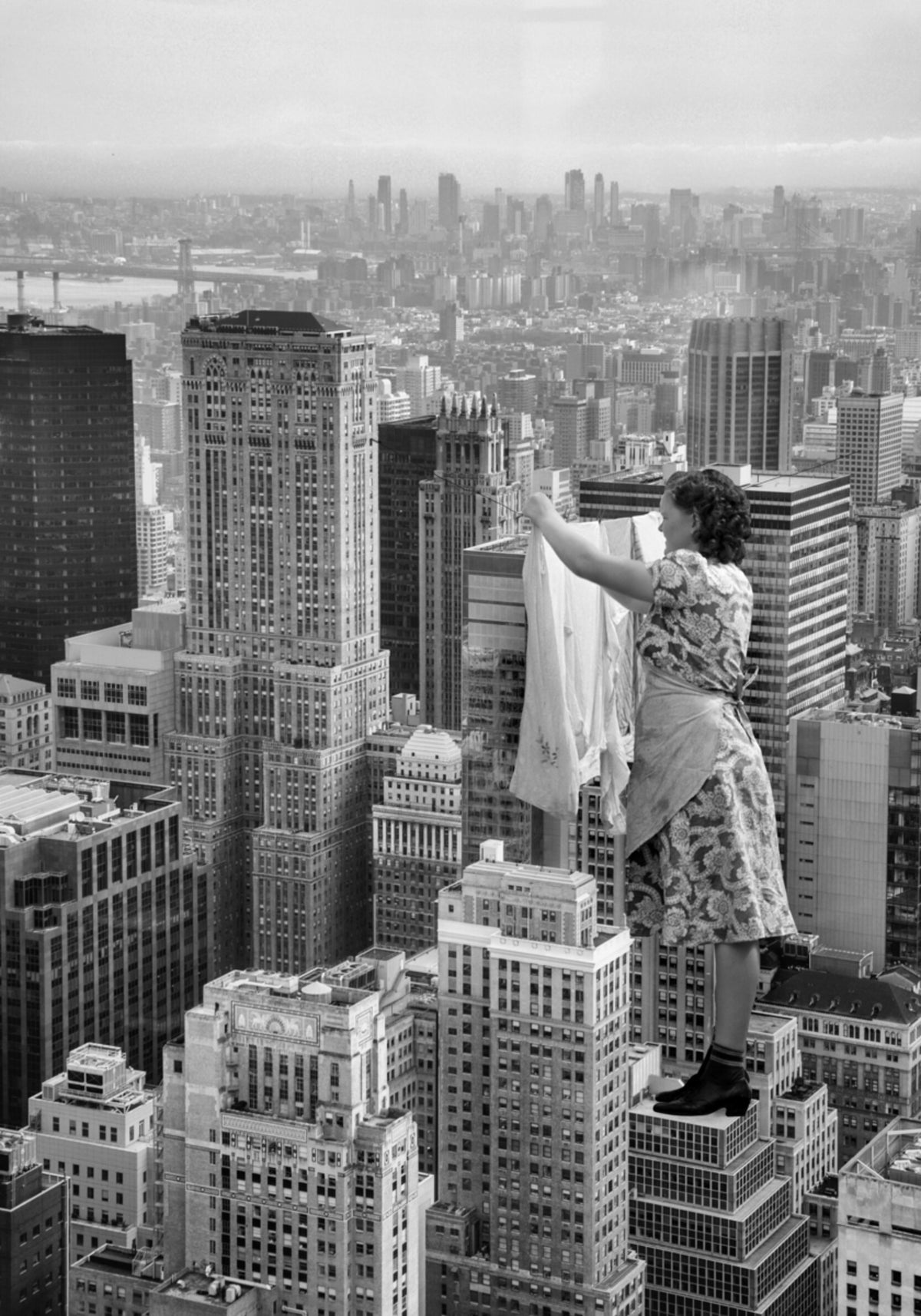Rooftop Laundry Day