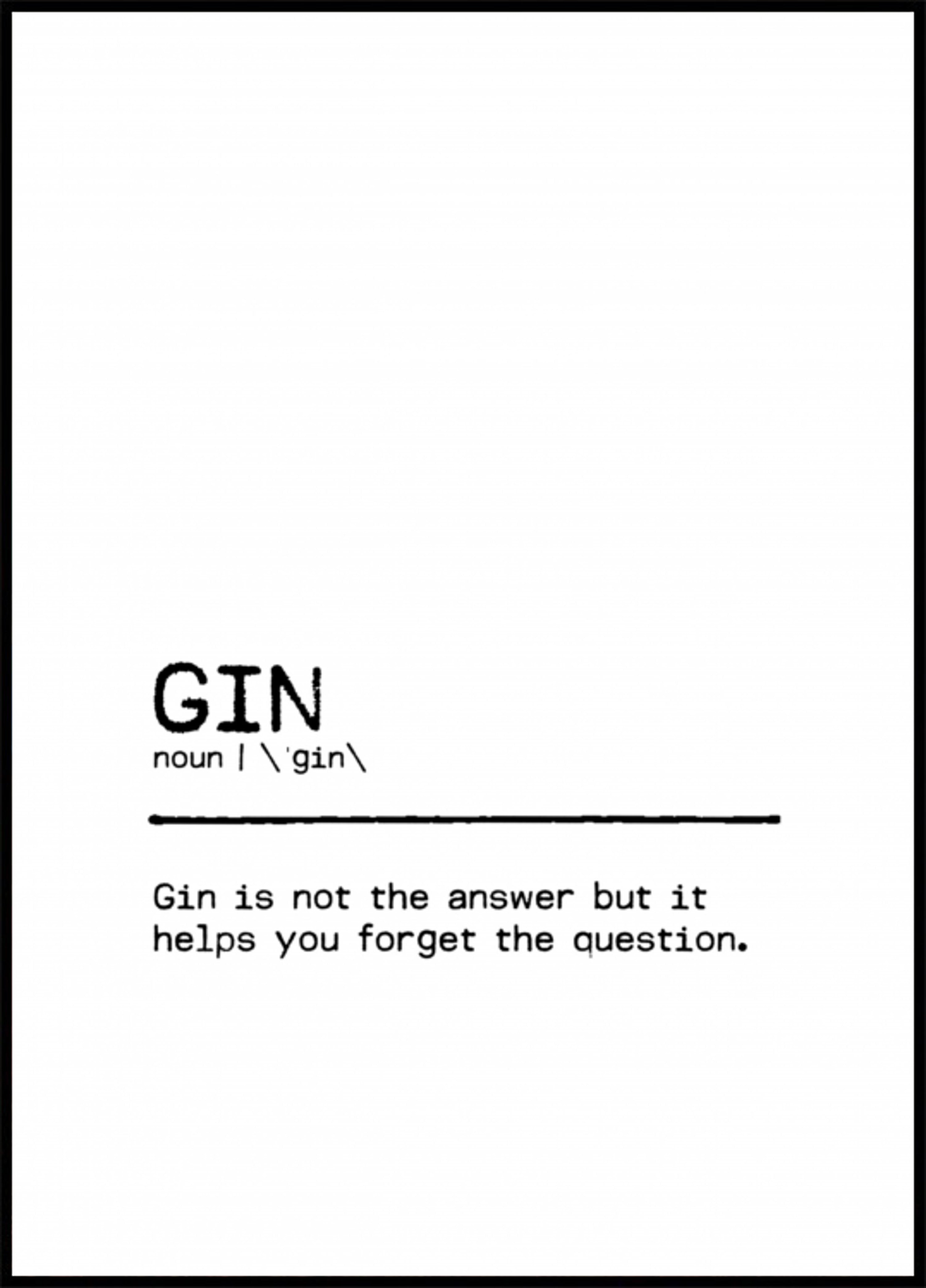 Witty Gin Definition