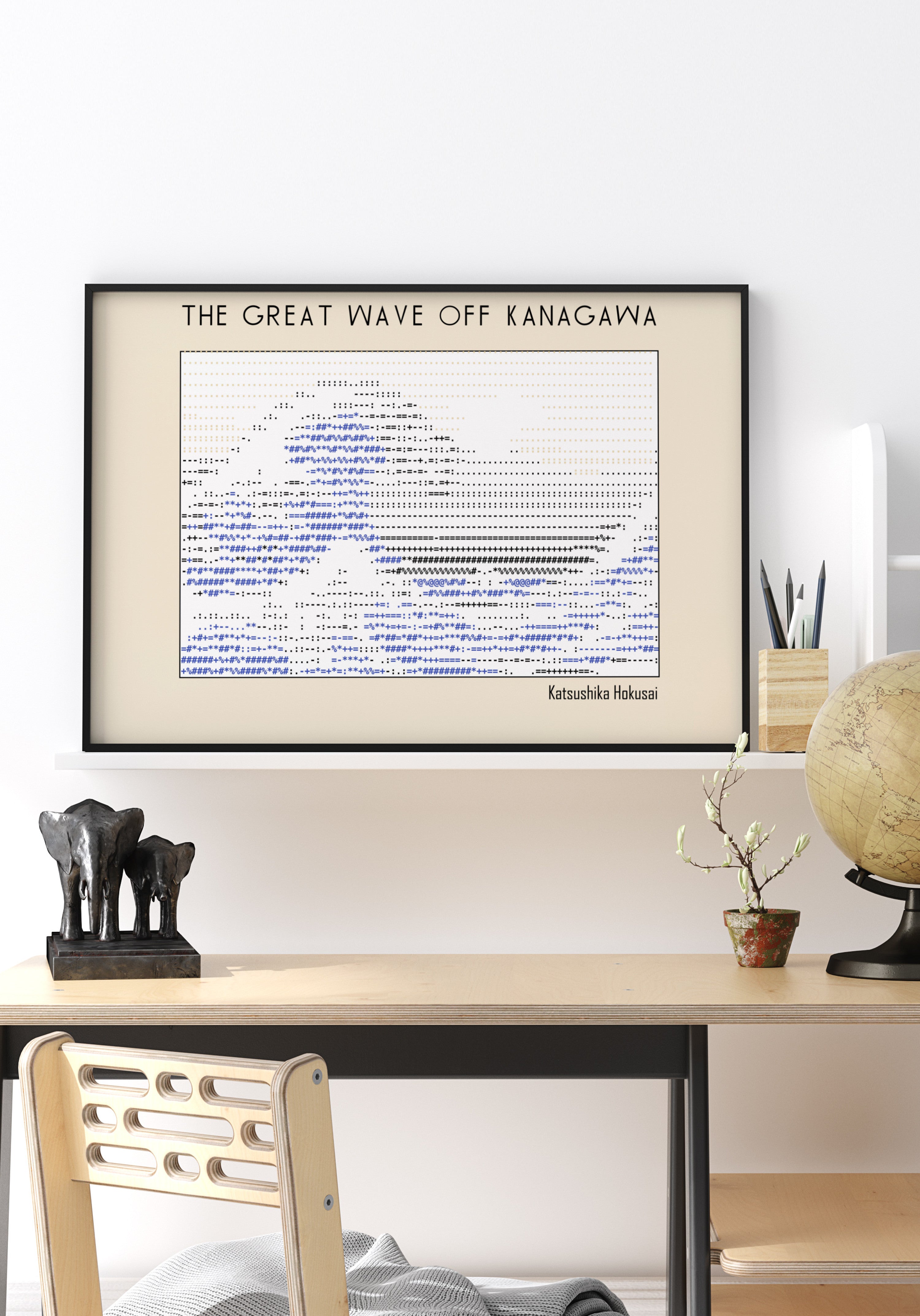 Iconic Blue Wave Art
