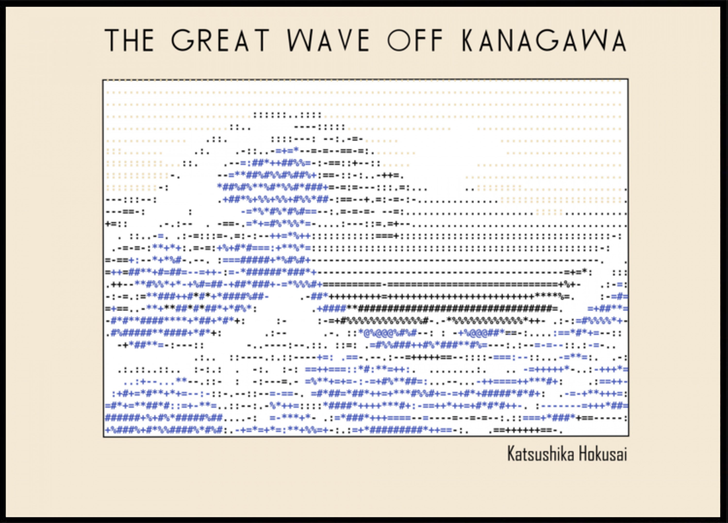Iconic Blue Wave Art