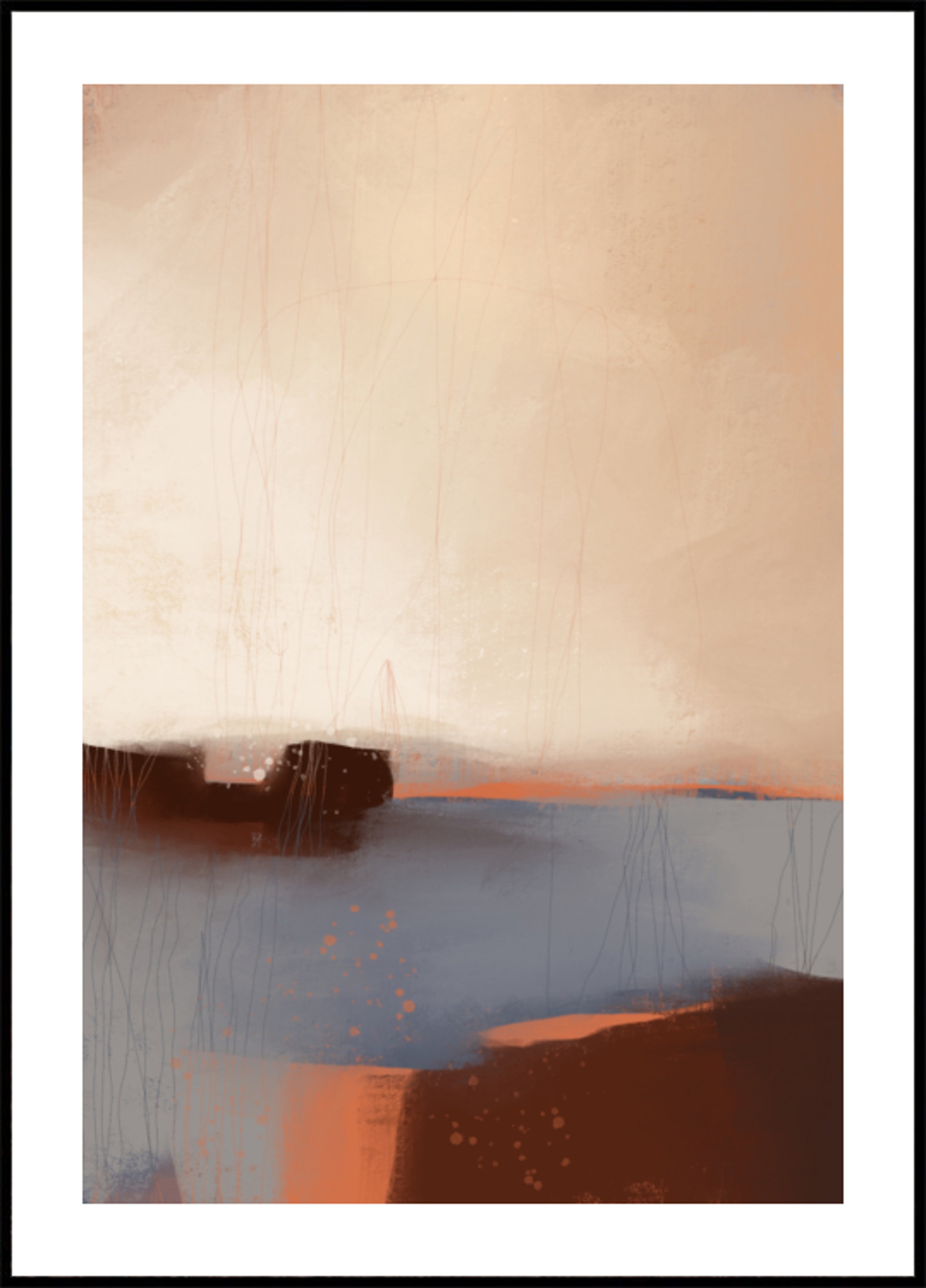 Abstract Landscape Serenity