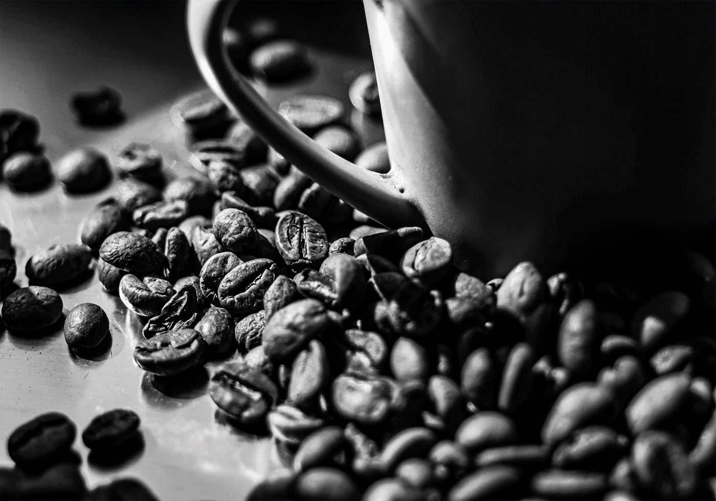 Coffee Beans With A Cup Plakat