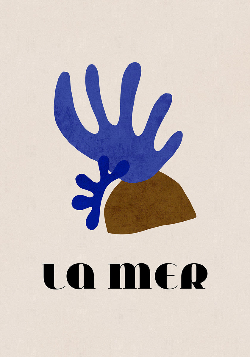 La Mer Abstract Ocean Poster No. 01 Plakat