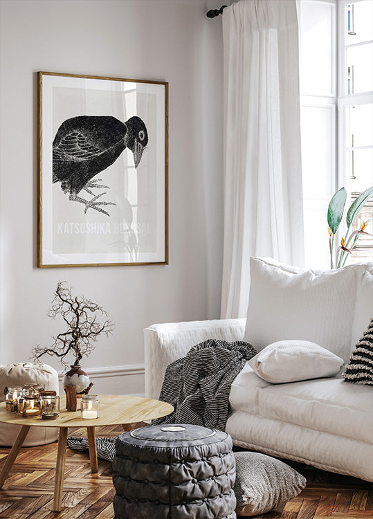 Katsushika Hokusai's Bird 1814 Plakat