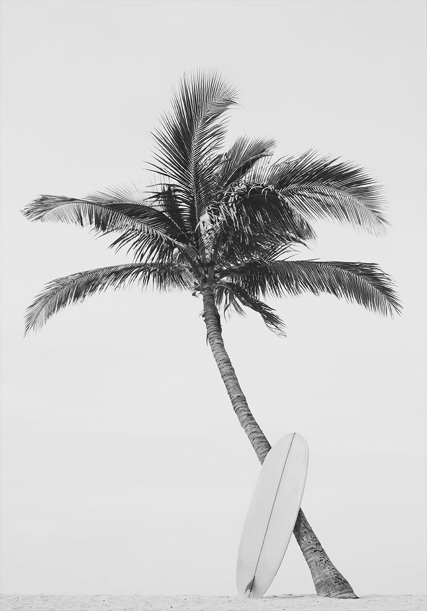 Palm Surfboard Plakat