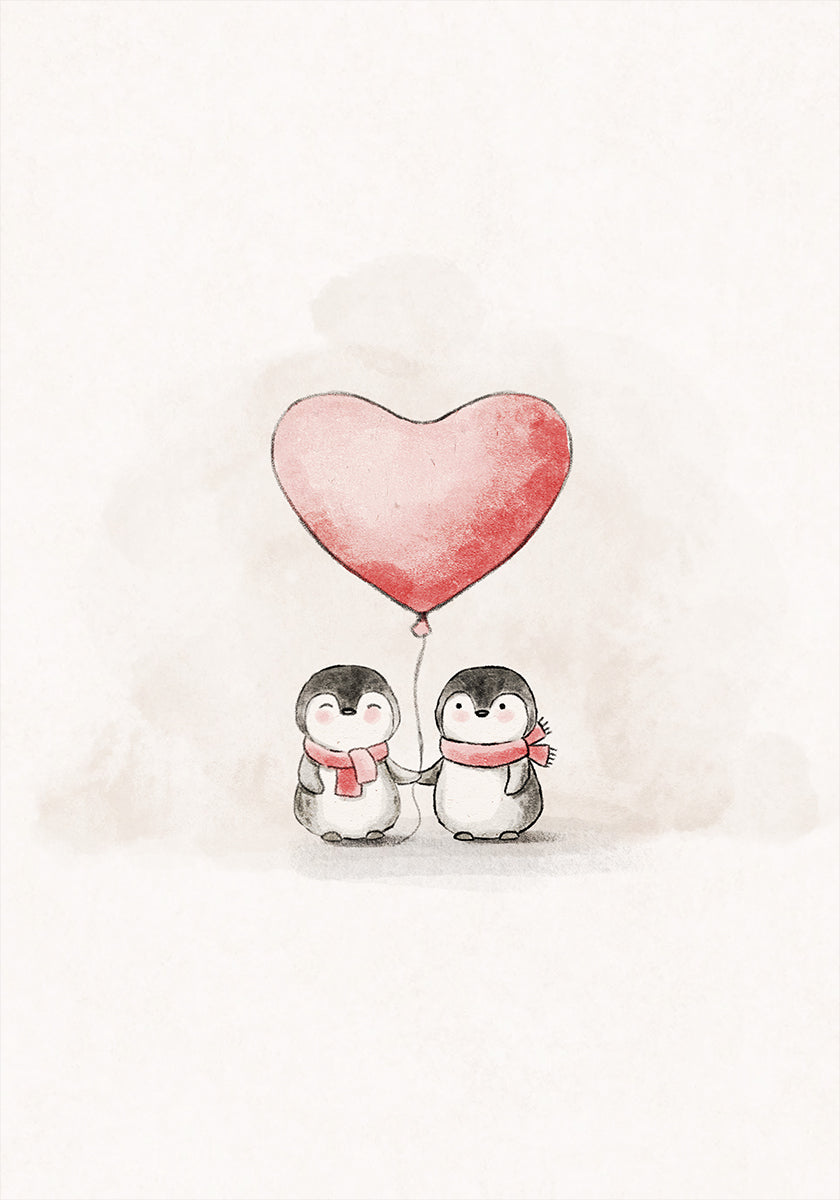 Penguin in Love Plakat