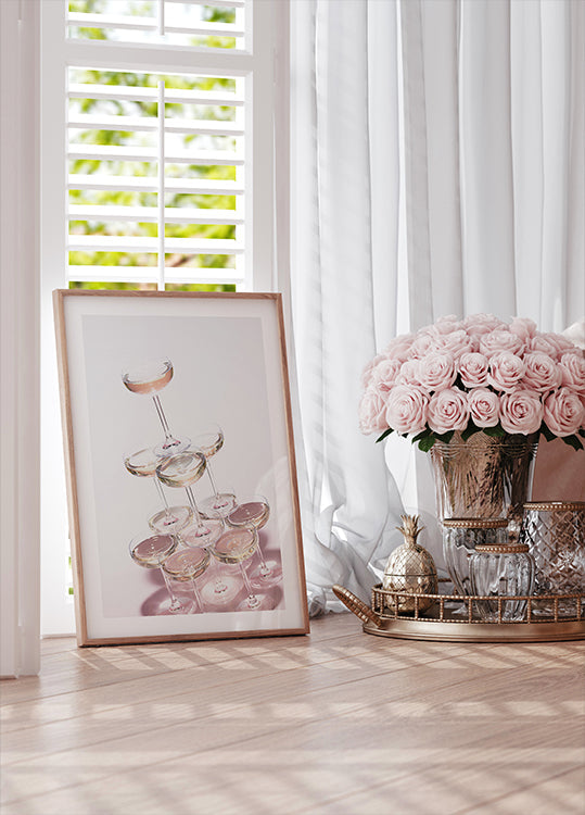 Champagne tower_1 Plakat