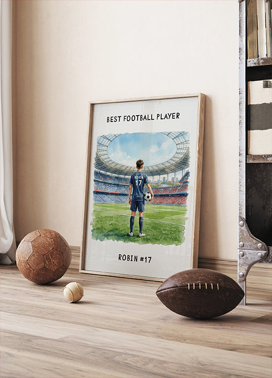 Youth football Boy Personal 2 Plakat