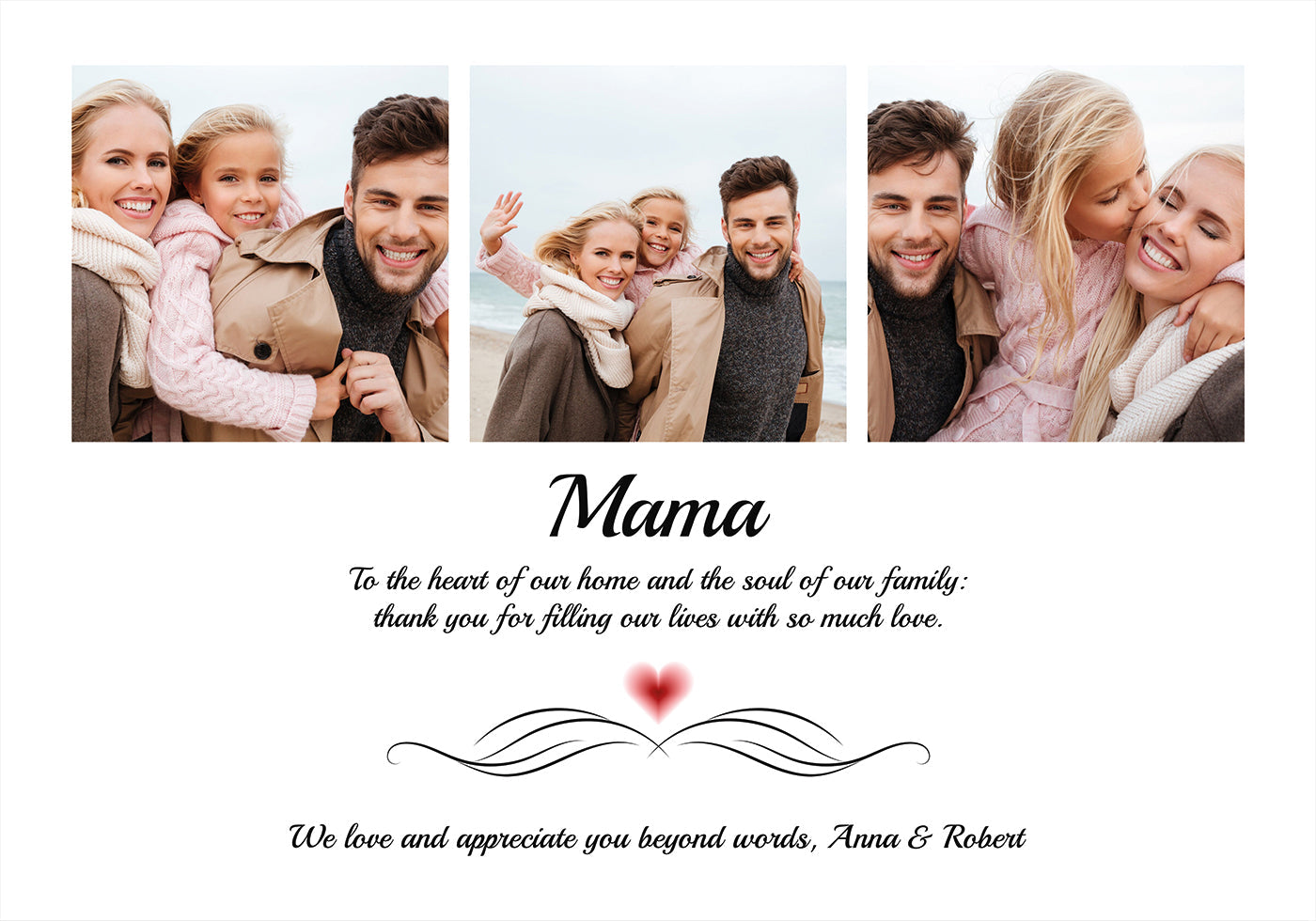 Family Photo Personal Plakat