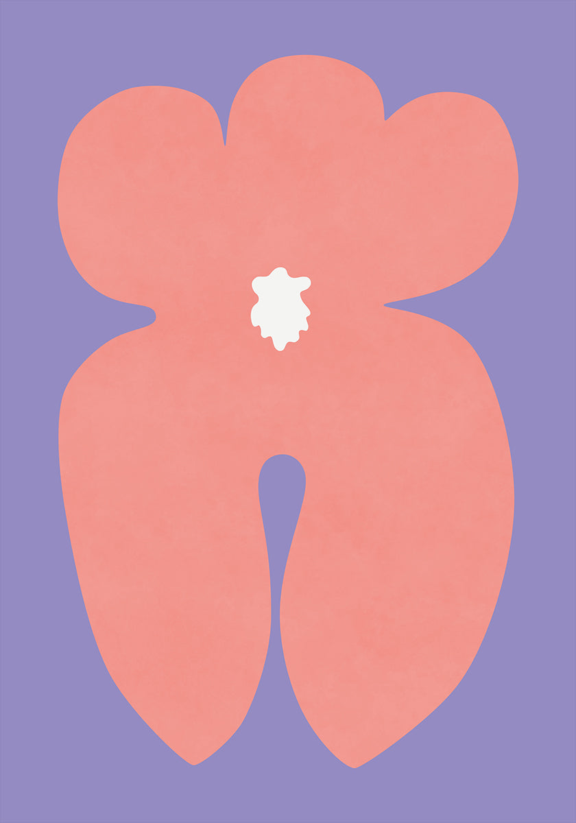 Pink Orchid Flower Plakat