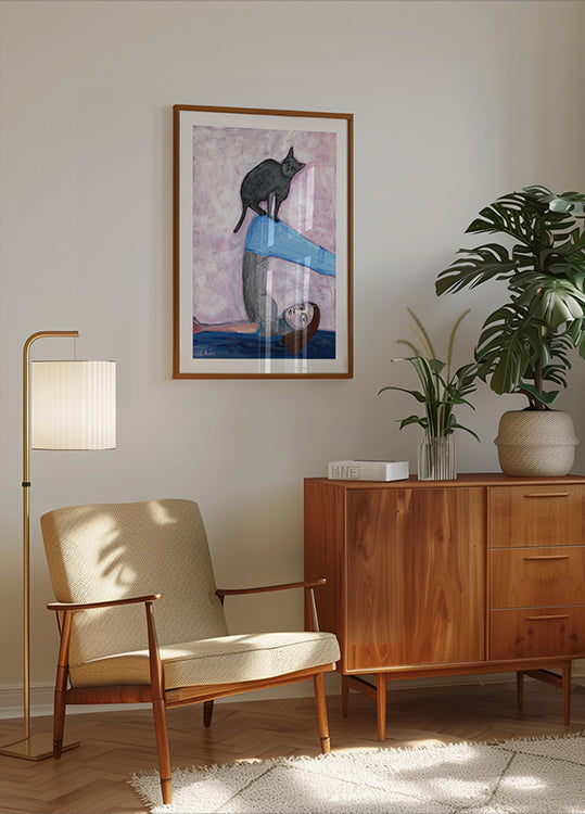 Yoga with my Cat Plakat