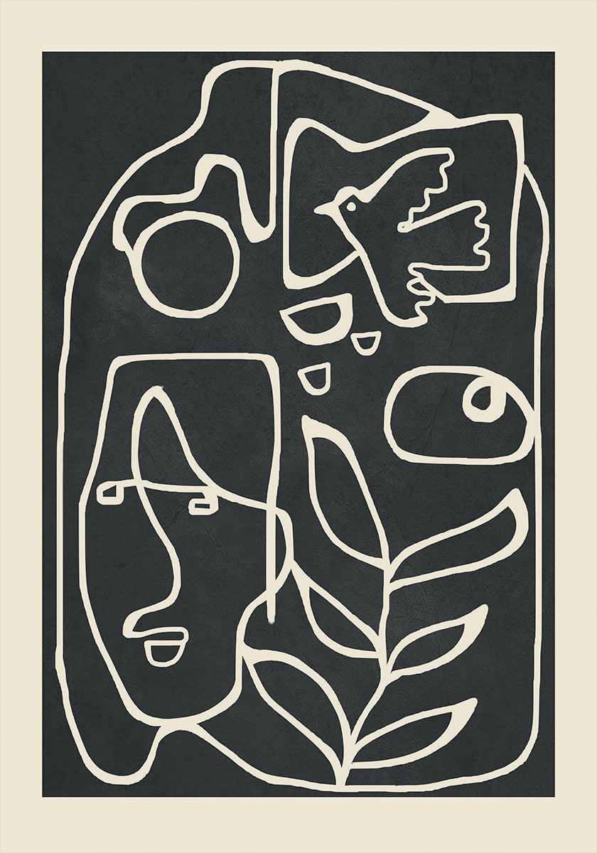 Paleolithic Abstract Art Plakat