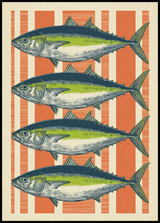 Four Fishes Plakat